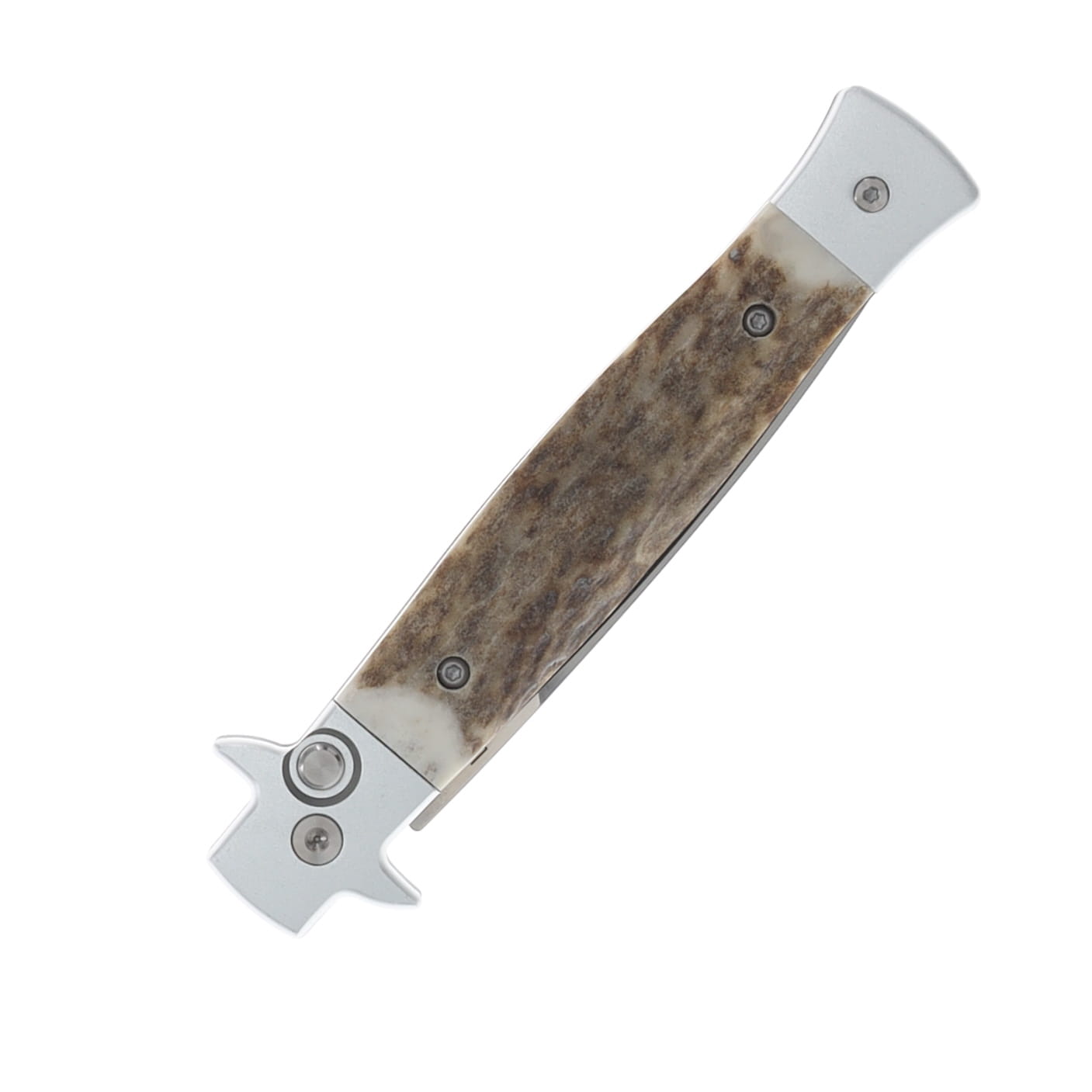 Boker Plus SMKW Exclusive Auto Stiletto Stag Handle AUBK01BP0044SOI View 3