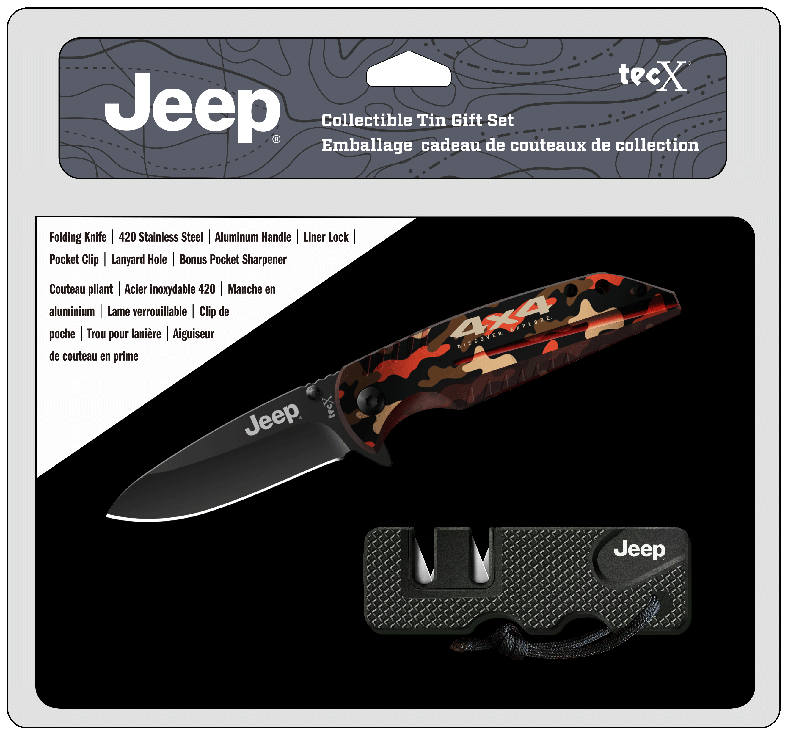 Tec X - Jeep Licensed Collectible Tin Gift Set CA71347 View 1