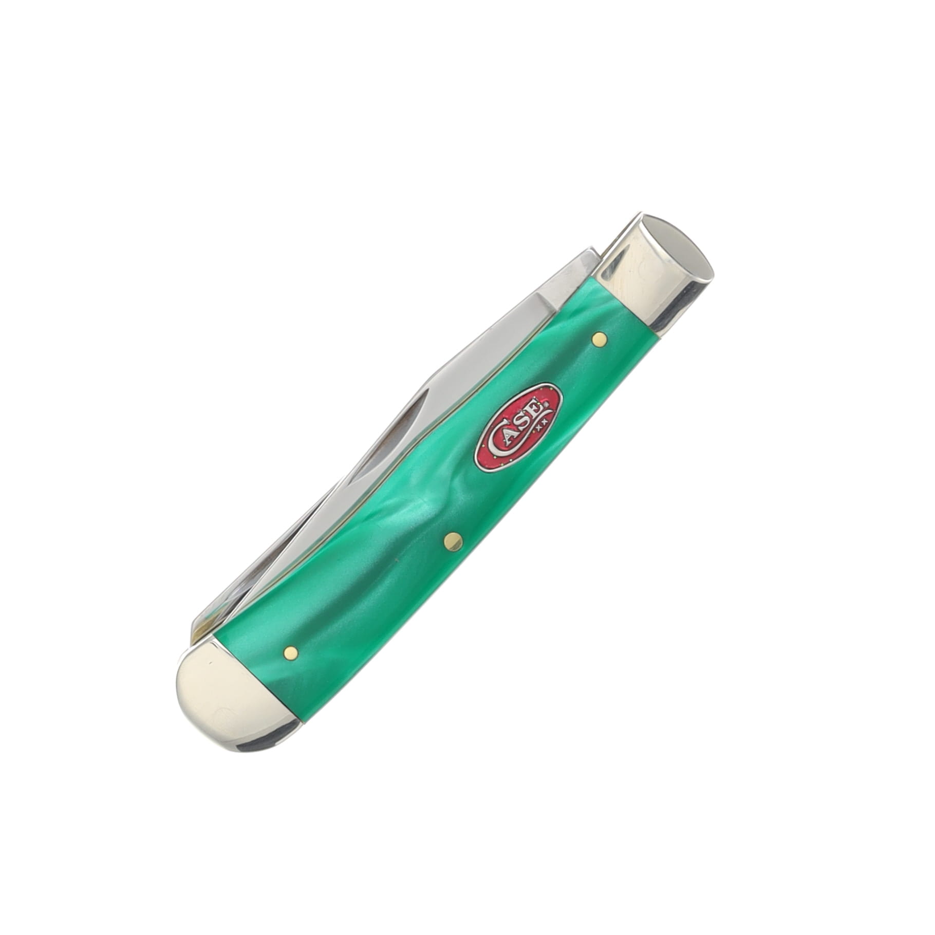 Case XX Green Pearl Kirinite Trapper Folding Knife CA24410 View 3