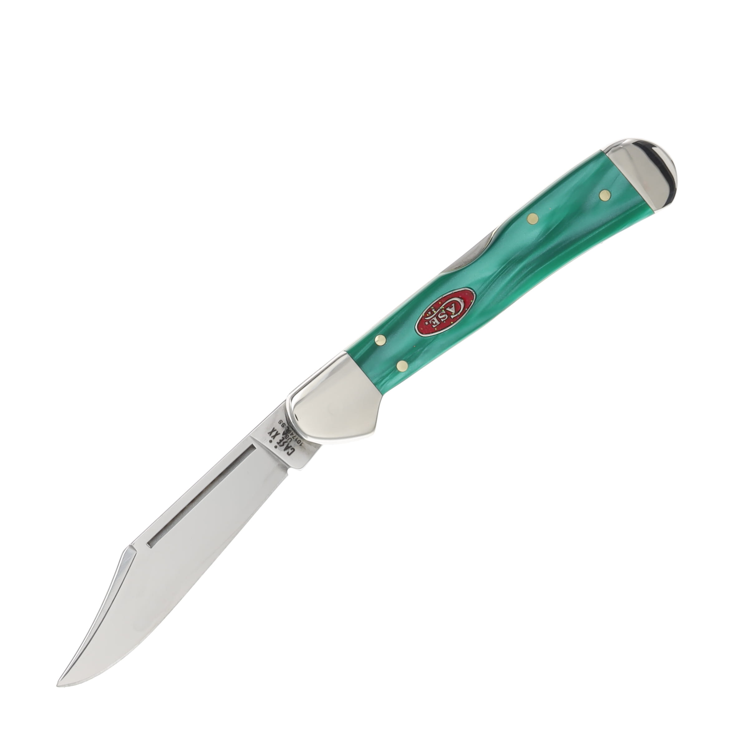 Case XX Green Pearl Kirinite Mini CopperLock Folding Knife CA24416 View 2