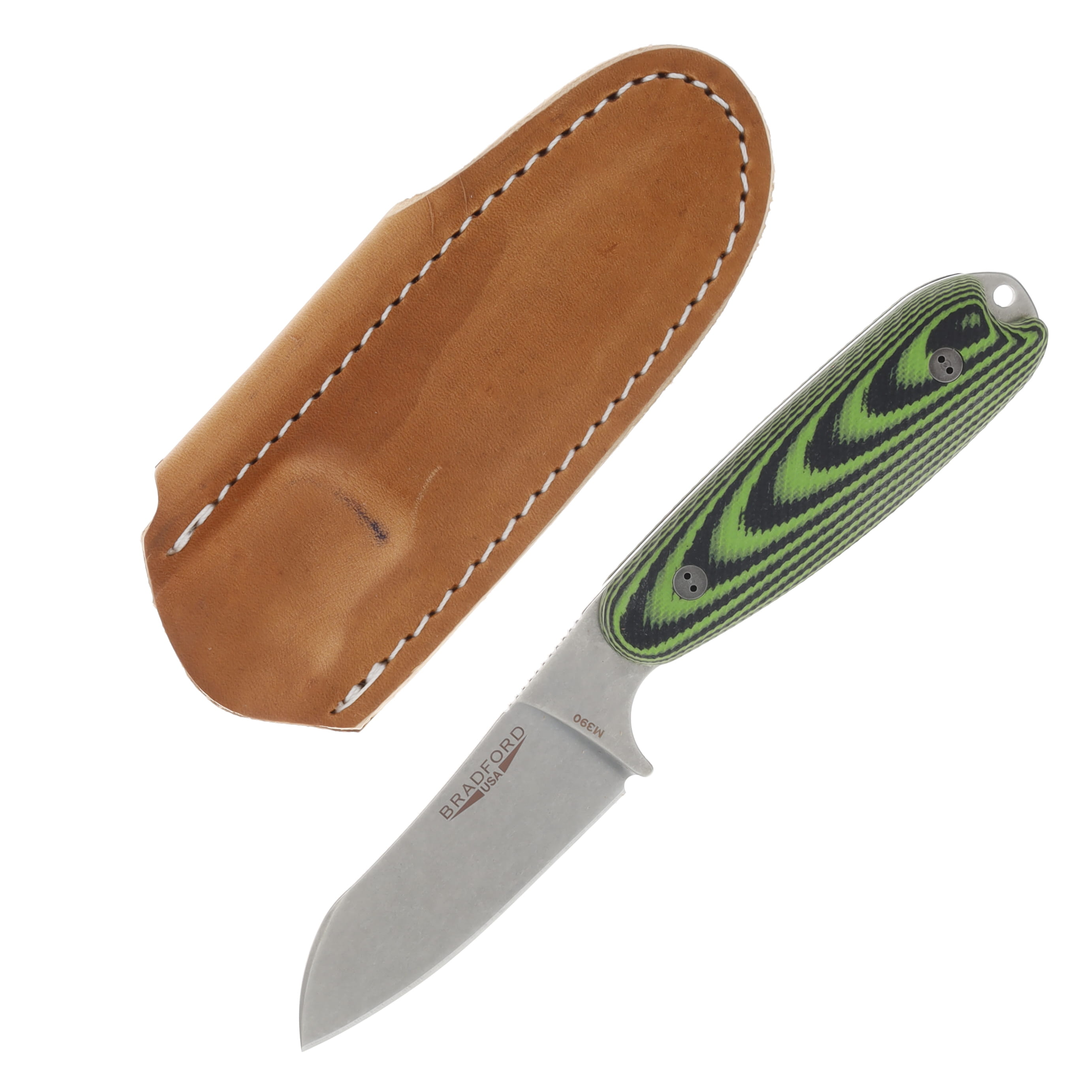 Bradford Guardian 3.5 Toxic Green – Black 3.5in Plain Stonewash Sheepsfoot BRAD3413 View 1