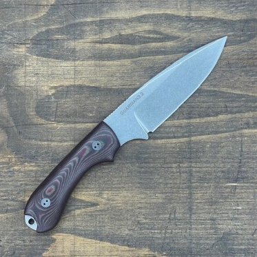 Bradford Guardian 3.2 3D Chocolate - Red 3.5in Plain Stonewash Drop Point BRAD3454 View 5