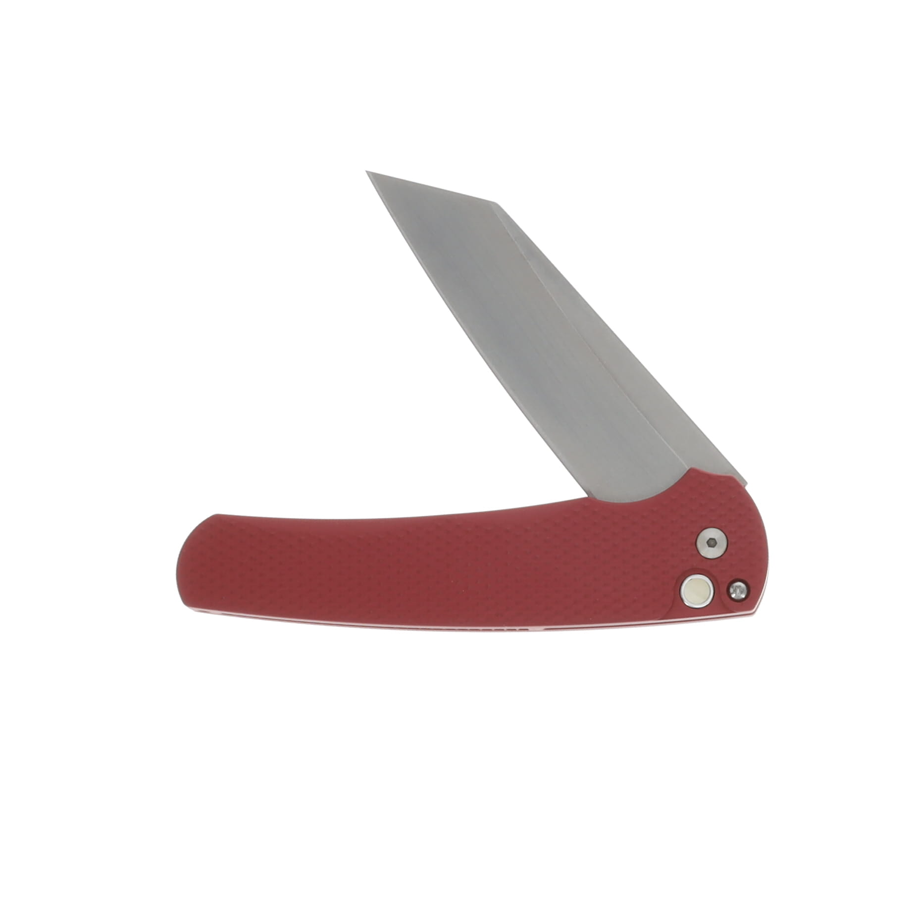 Pro Tech Malibu Flipper Textured Red Handle Stonewash Magnacut Reverse Tanto Blade 5405 LTD-RED View 3