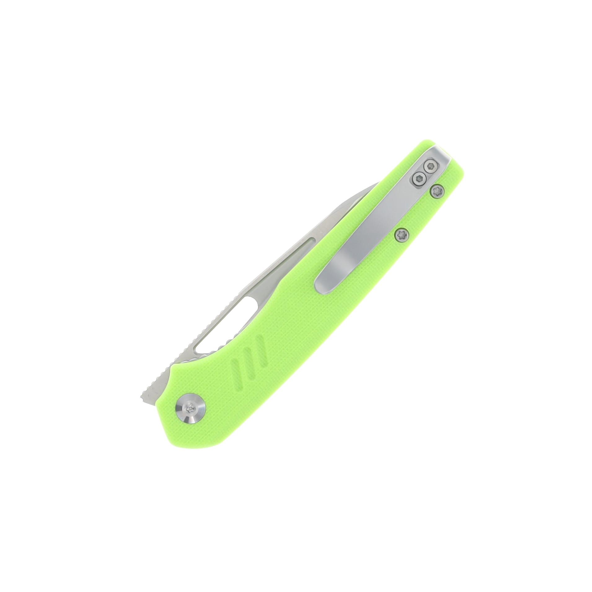 CIVIVI Guile Fluorescent Green 3.25 Inch Plain Satin Wharncliffe C24062B-2 View 4