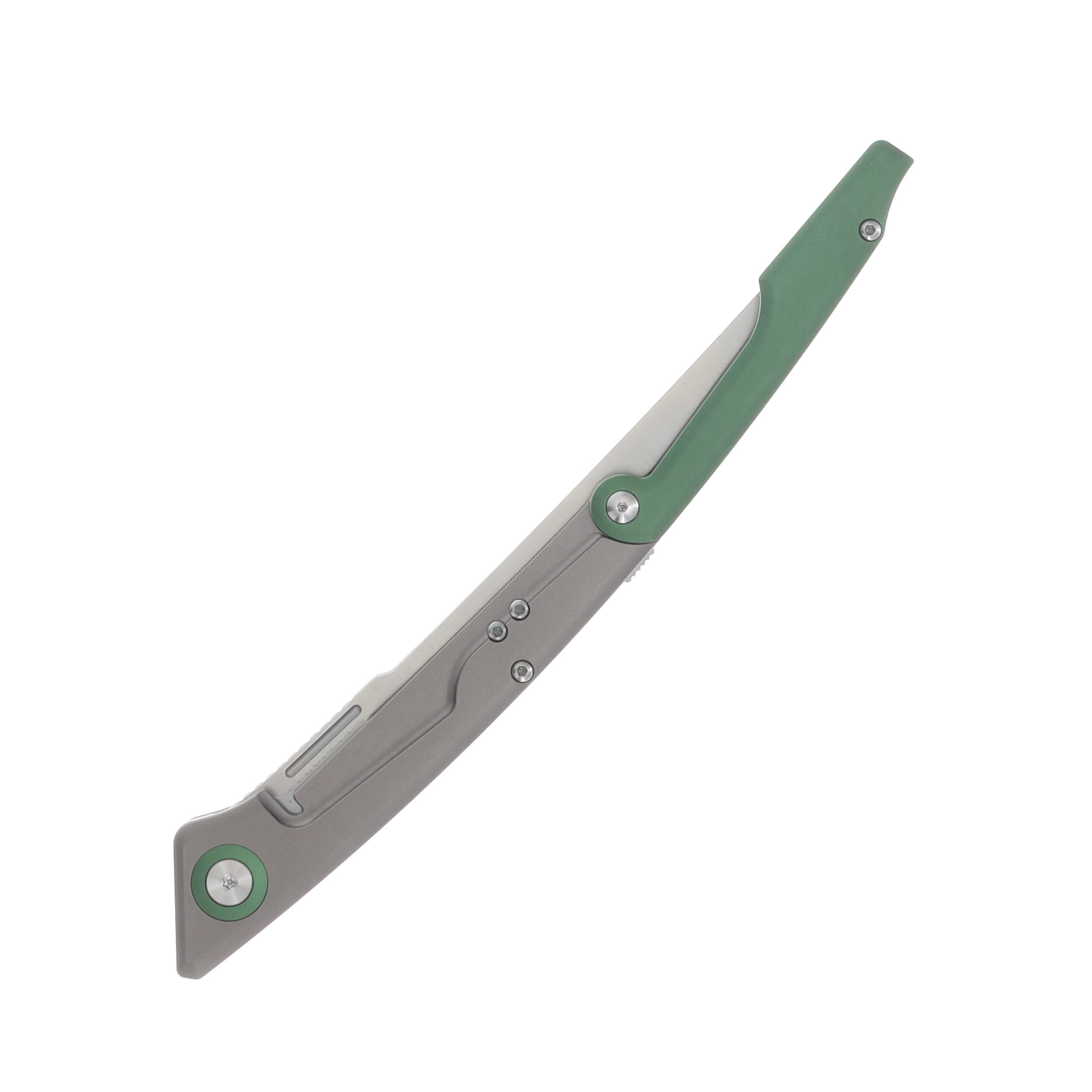 CIVIVI Shawka Folding Fillet Knife Gray - Green 5.81in Plain Satin Trailing Point C22029B-3 View 7