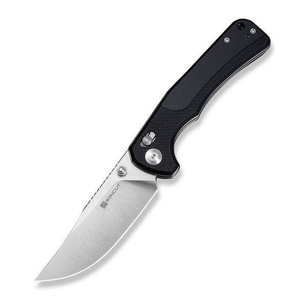 SENCUT Slybolt Folding Knife 3.59 Inch Plain Satin Clip Point S25001-1 View 1