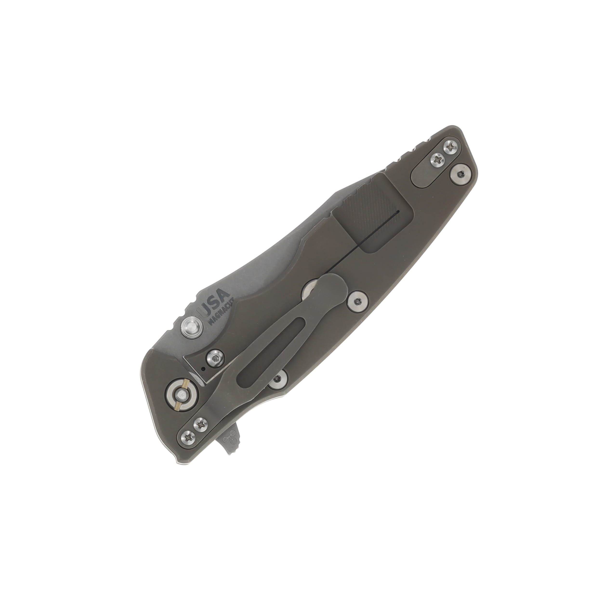 Hinderer 3.5 Eklipse Skinny Slicer Hollow Ground Tri-Way Battle Bronze Red G-10 KEK35SKSLHOTWBBZRD View 4