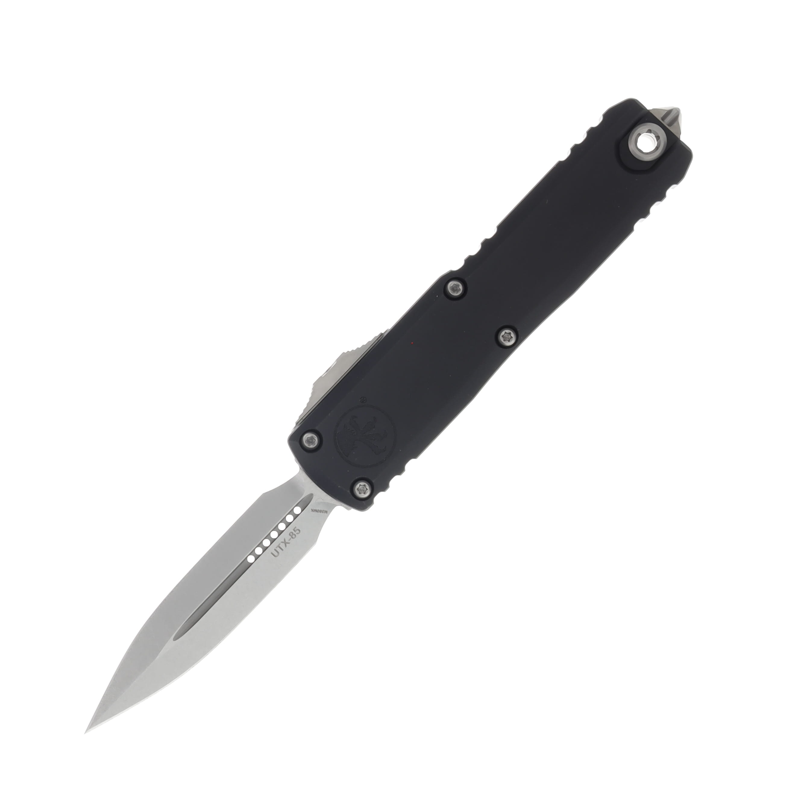 Microtech Knives UTX-85 Gen III D/E OTF Auto Black 3.11in SW Dagger Blade AUMT123210 View 1