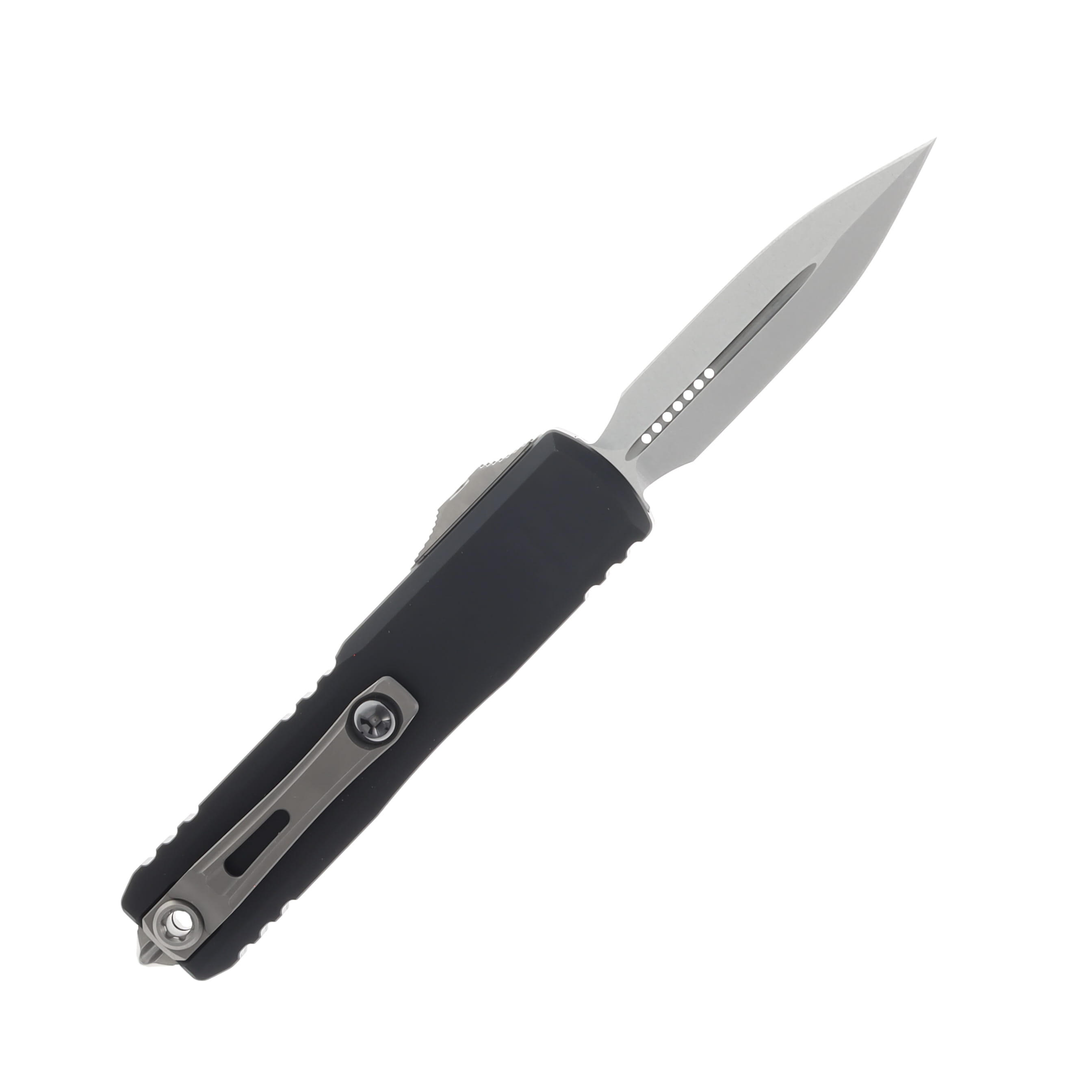 Microtech Knives UTX-85 Gen III D/E OTF Auto Black 3.11in SW Dagger Blade AUMT123210 View 2