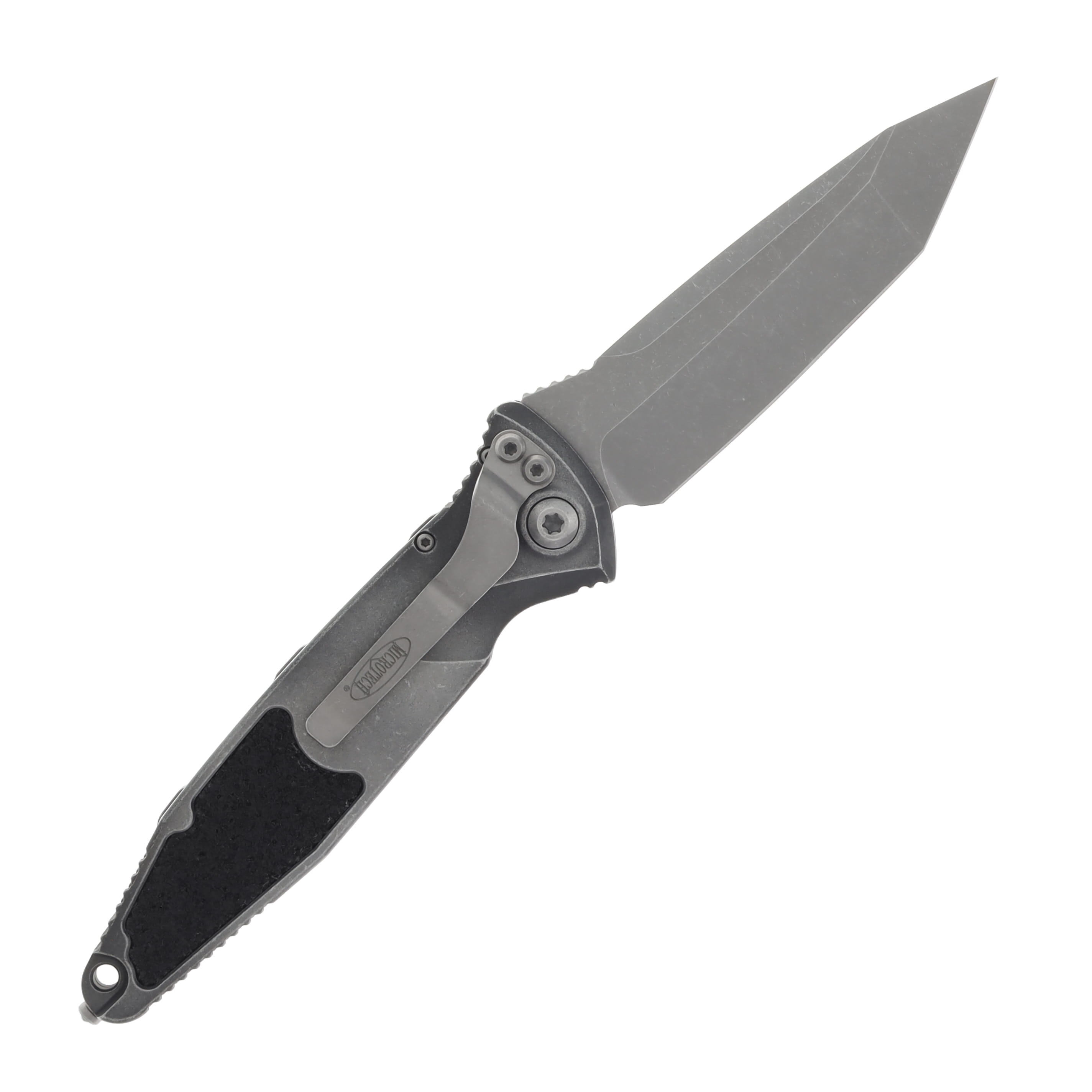Microtech Socom Elite Auto T-E Apocalyptic Standard Weathered Metal OTS 4.05In. AUMT161A10APWME View 2