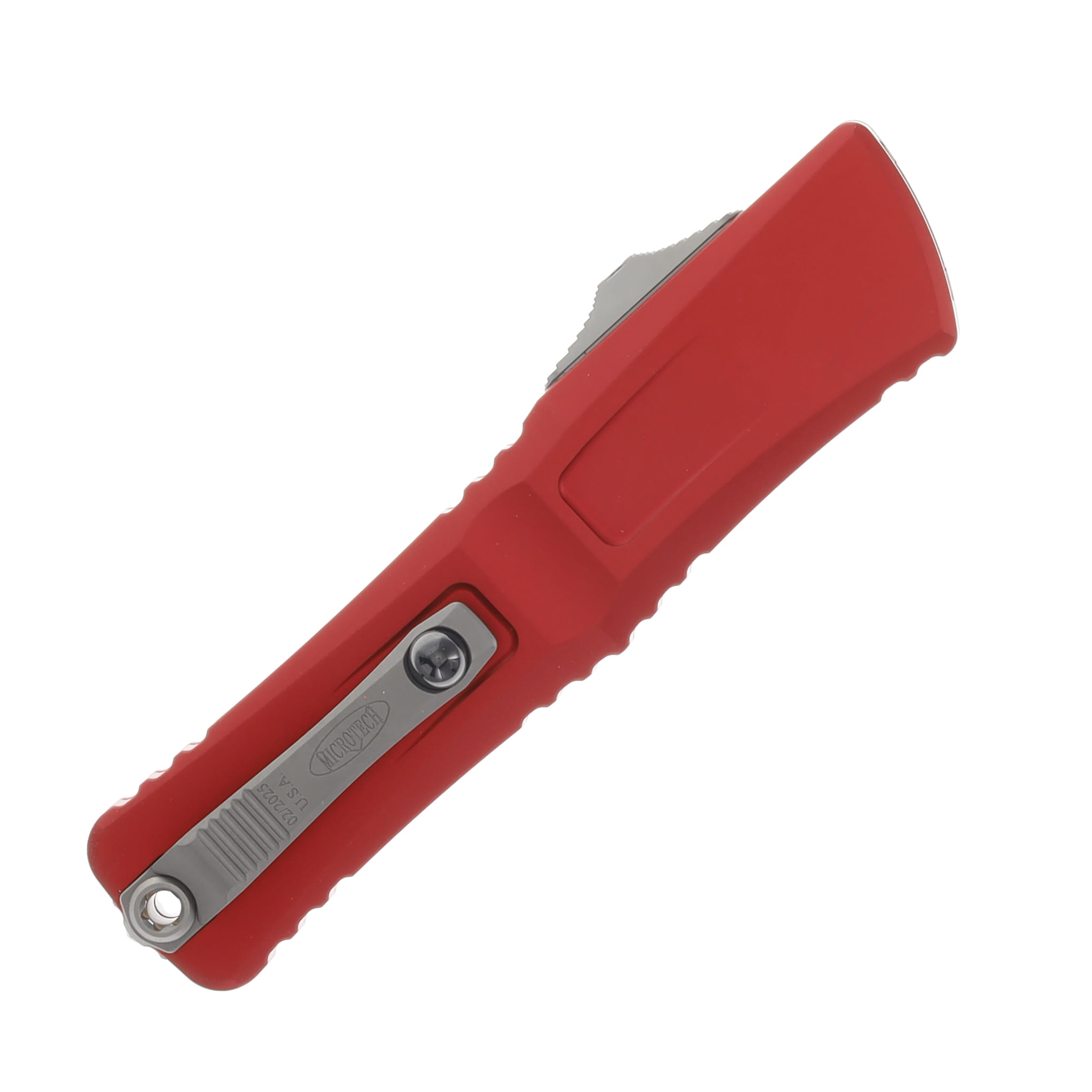 Microtech Combat Troodon T/E Gen III Red Stonewash Standard OTF Automatic 4In AUMT114410RD View 3
