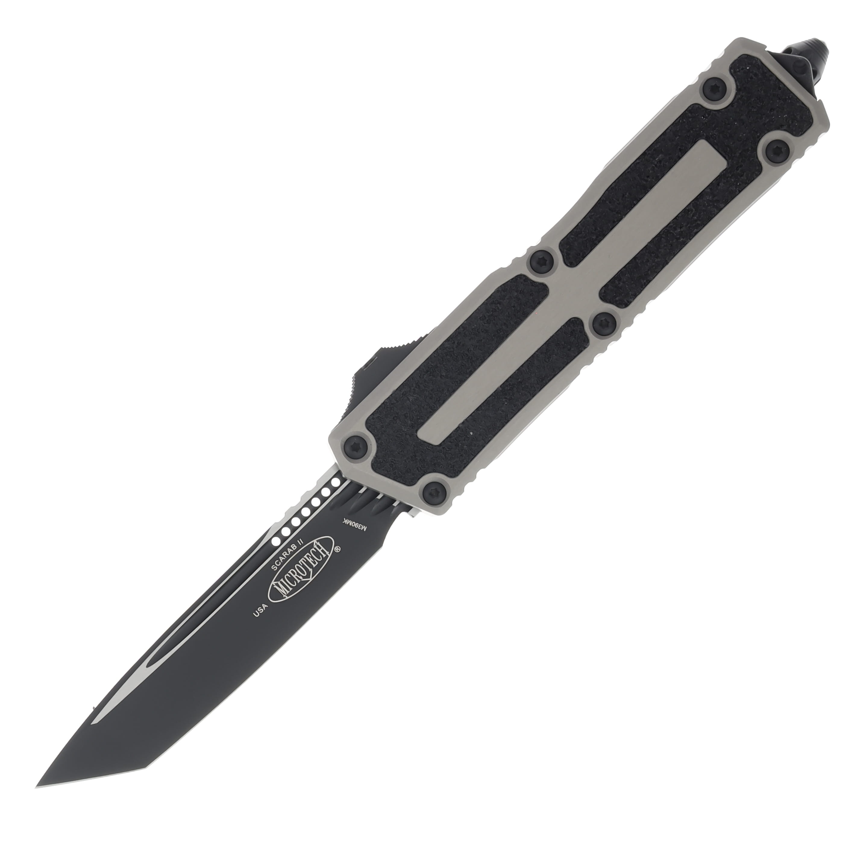Microtech Scarab II GEN III T-E Black Standard Natural Clear OTF Automatic 3.95In. AUMT12791NC View 1