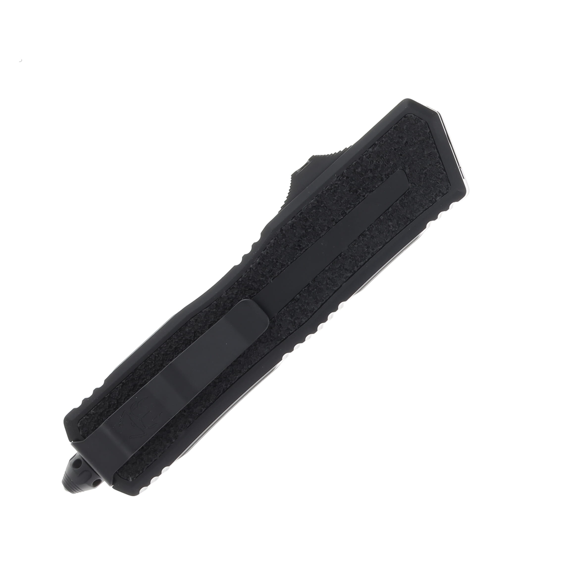 Microtech Scarab II GEN III T-E Black Full Serrate Tactical OTF Automatic 3.95In. AUMT12793T View 3