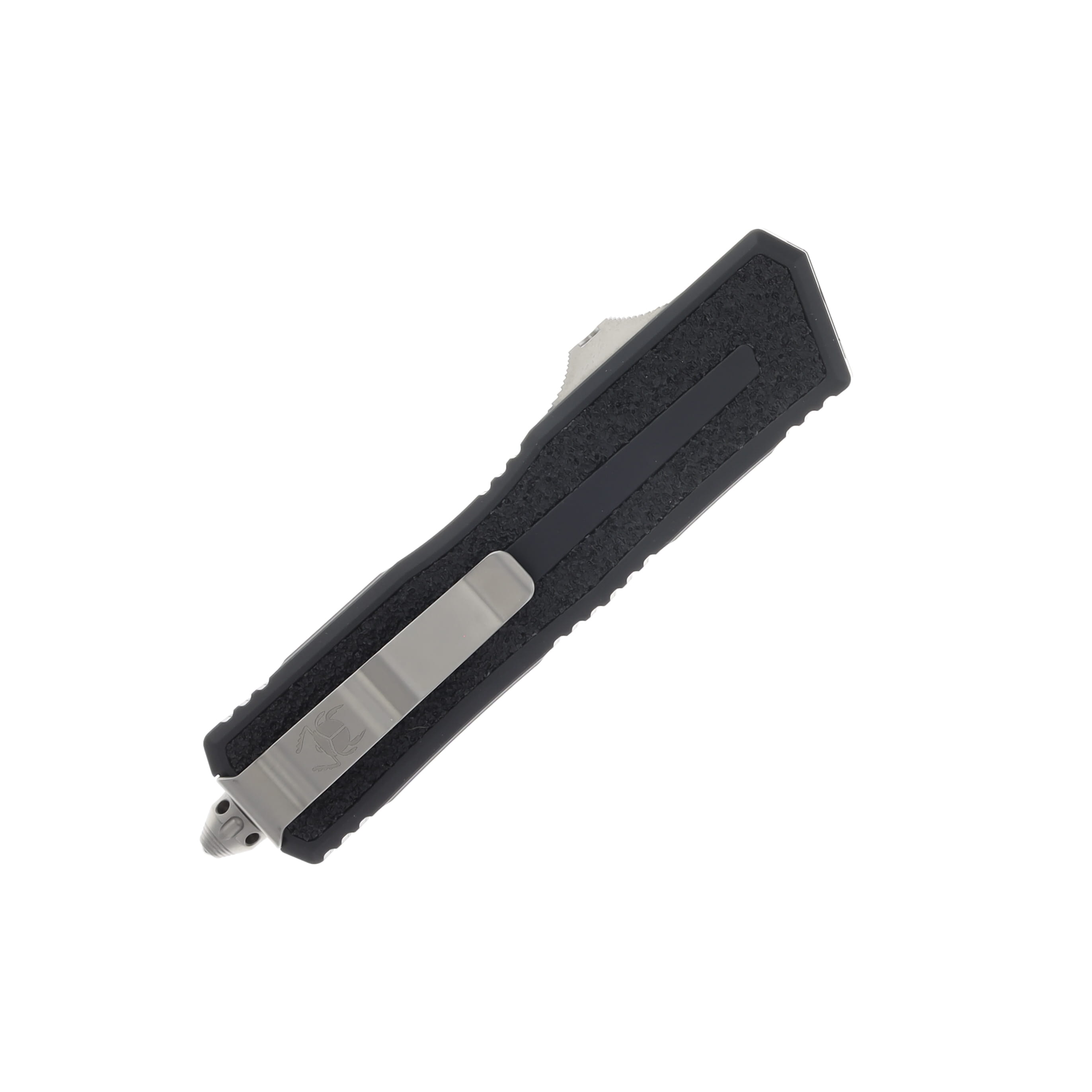 Microtech Scarab II GEN III D-E Stonewash Standard Black OTF Automatic 3.95In. AUMT128010 View 3