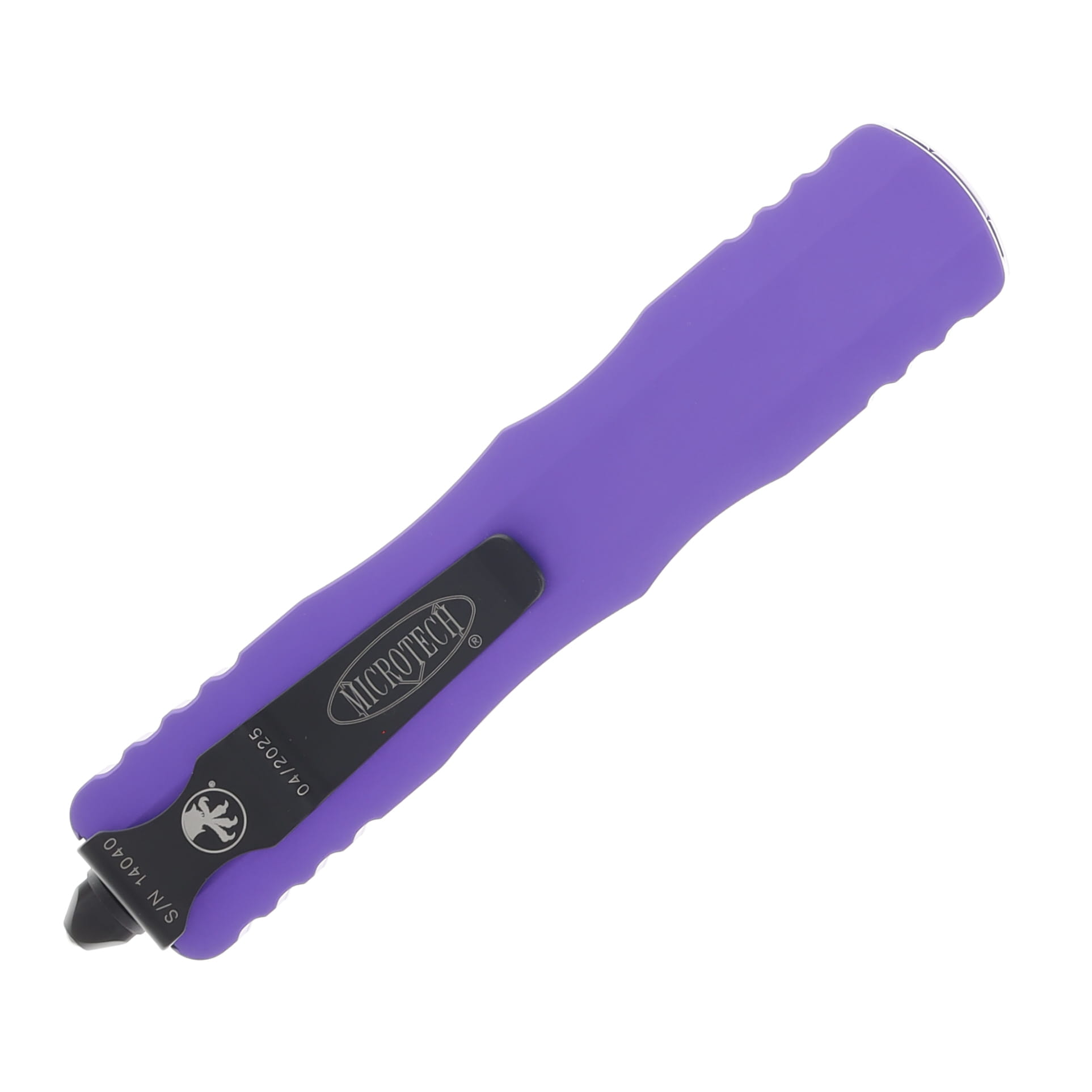 Microtech Dirac Delta D-E OTF Automatic Black Standard Purple 3.75In AUMT2271PU View 3
