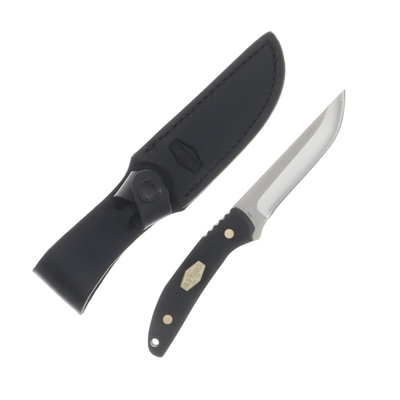 Old Timer 993 Fixed Blade Black Delrin 7Cr17MoV 4In Drop Point Clam Pack 1189745 View 1