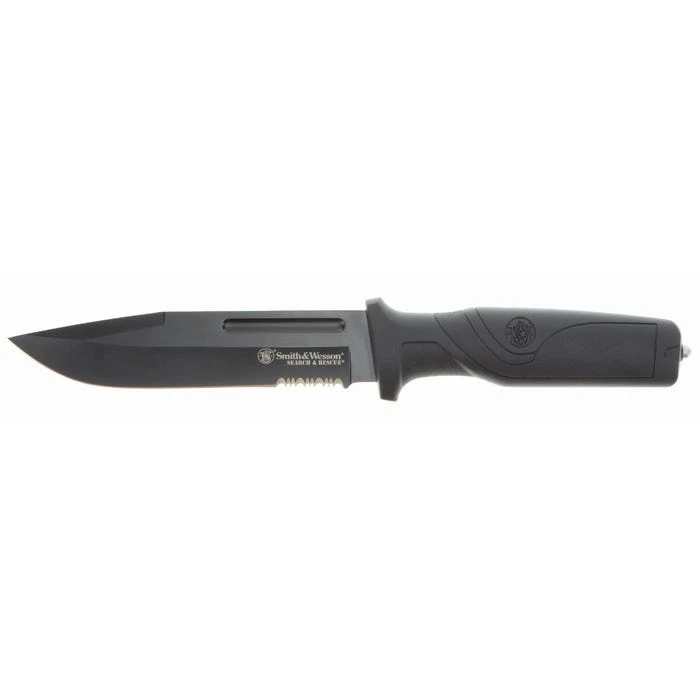 Smith and Wesson Search-Rescue Clip Point Fixed Blade 6.03In Clam Pack 1137738 View 1