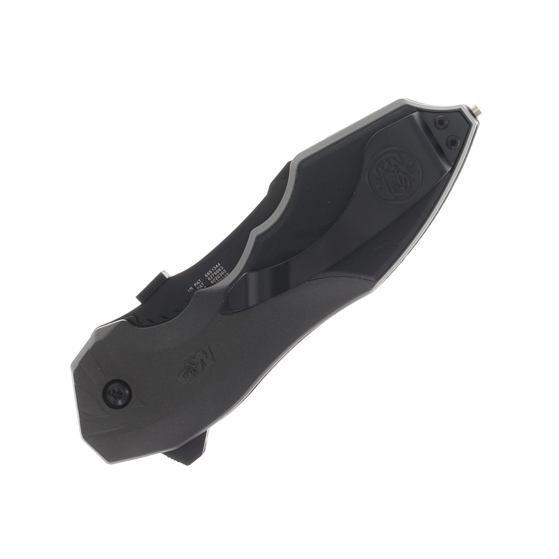 Smith and Wesson M-P Large M.A.G.I.C. Assisted Opening Clip Point Folding Knife Grey/Black 3.50In. SWMP5LCP View 4