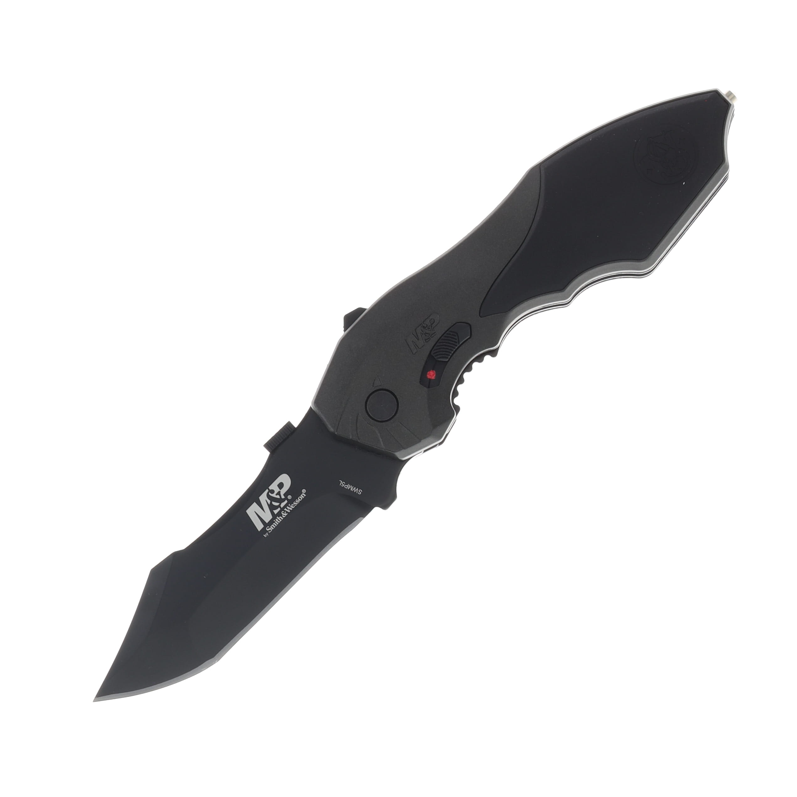 Smith and Wesson M-P Large M.A.G.I.C. Assisted Opening Clip Point Folding Knife Grey/Black 3.50In. SWMP5LCP View 1