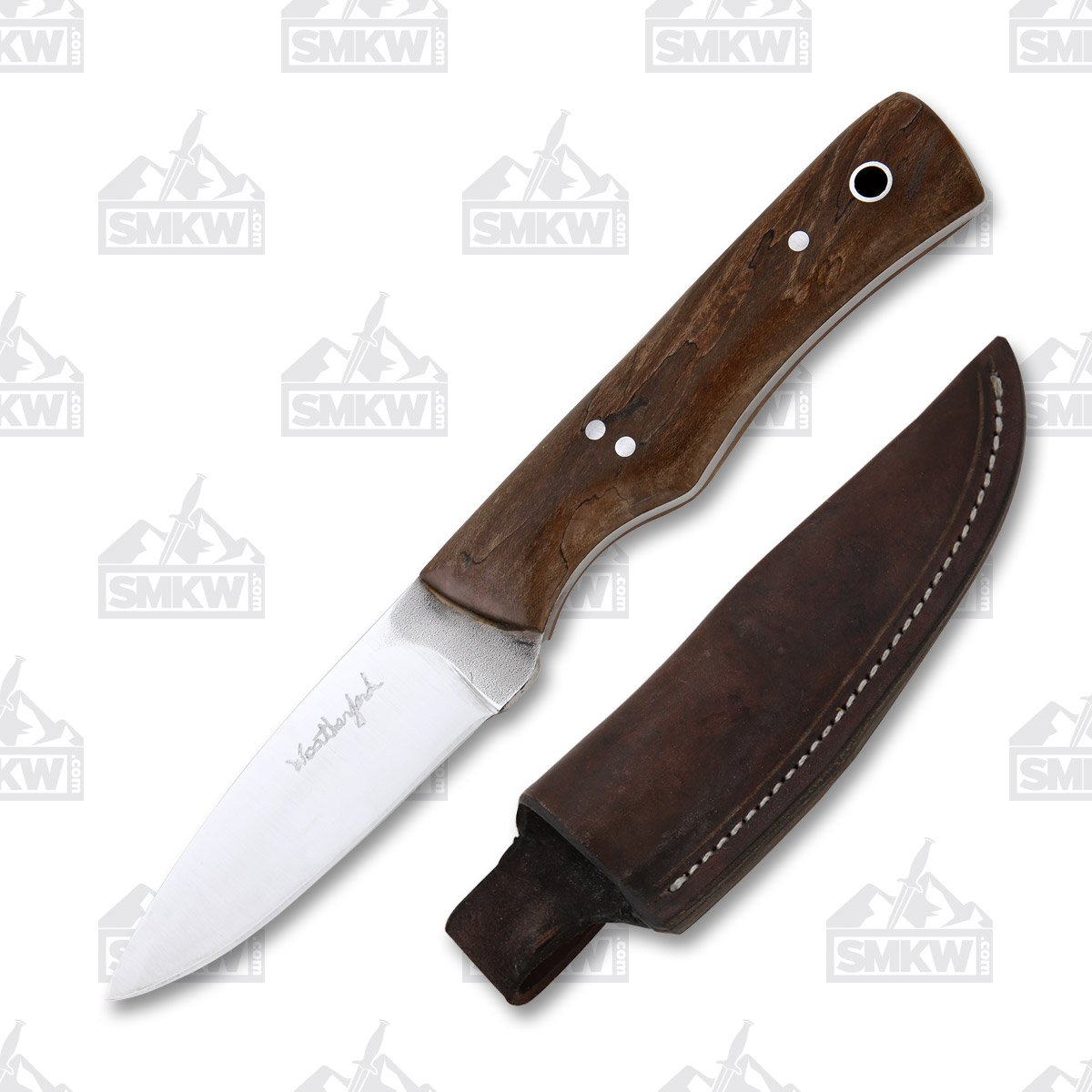 Weatherford Knife Co. Signature Series AEB-L Stainless Steel Blade Walnut Handle WKC009 View 1