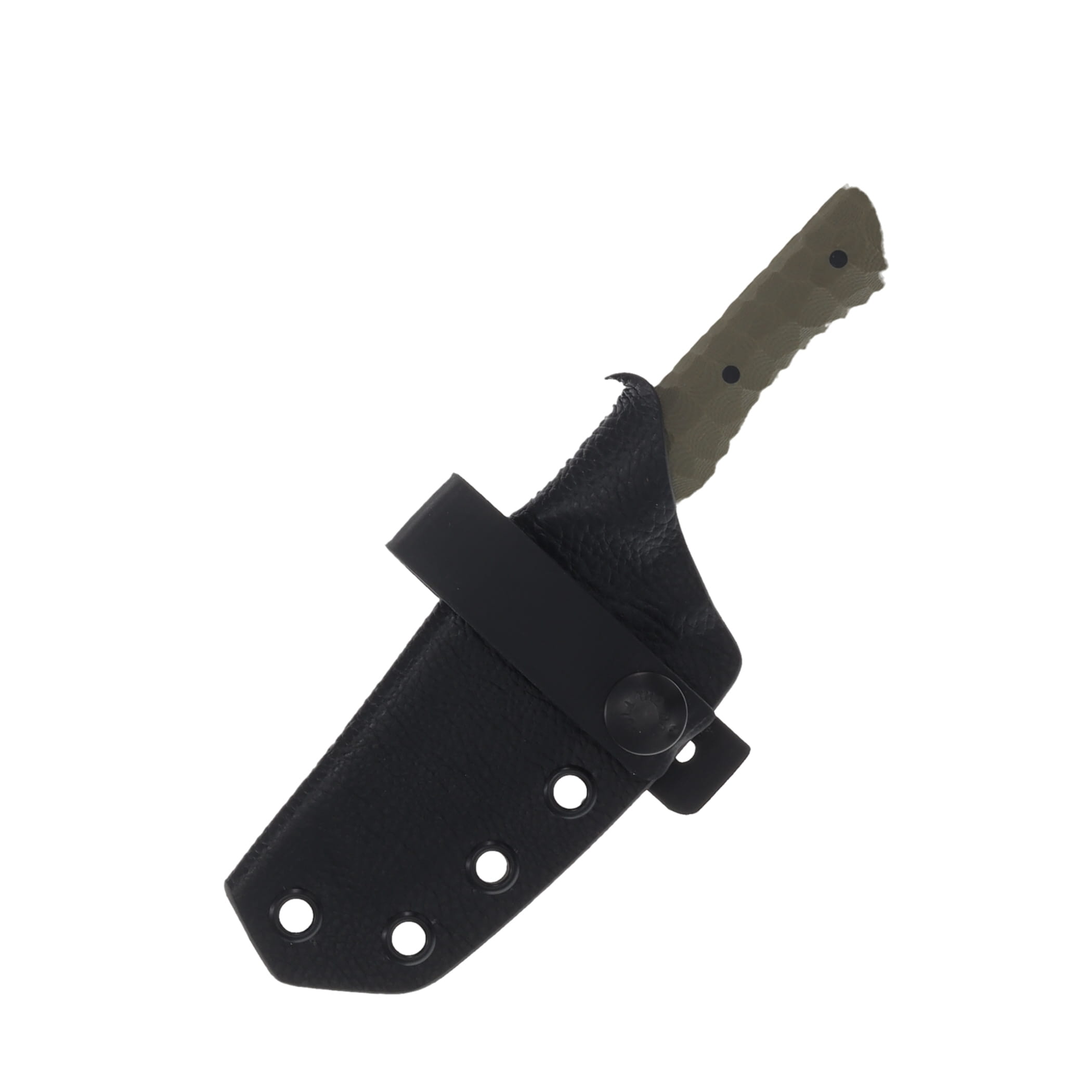 No7 Knife Company Wasp Sheepsfoot OD Green G-10 Black Pins NO7WSF-ODCAN-BP View 4