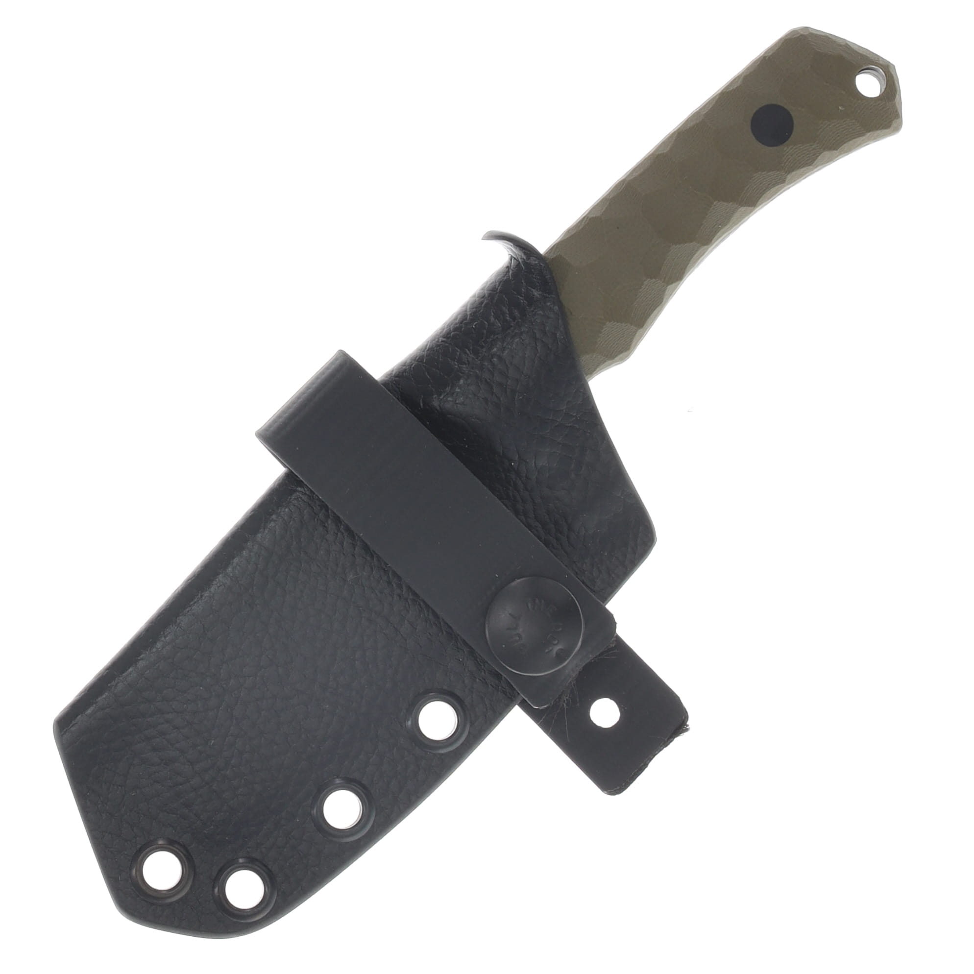 No7 Knife Company Wasp Sheepsfoot OD Green G-10 Black Pins NO7WSF-ODCAN-BP View 5