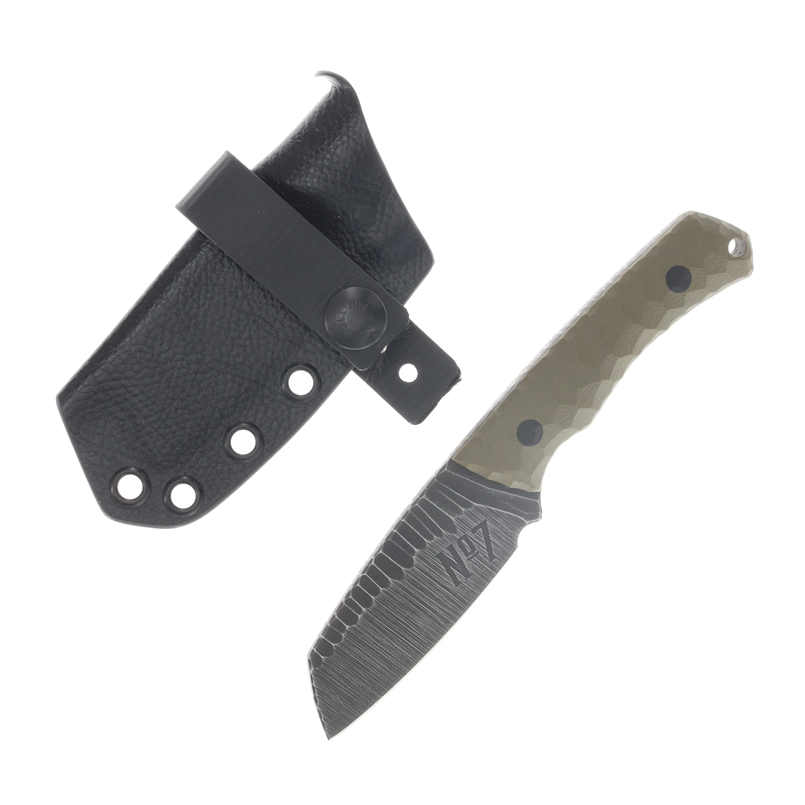 No7 Knife Company Wasp Sheepsfoot OD Green G-10 Black Pins NO7WSF-ODCAN-BP View 1