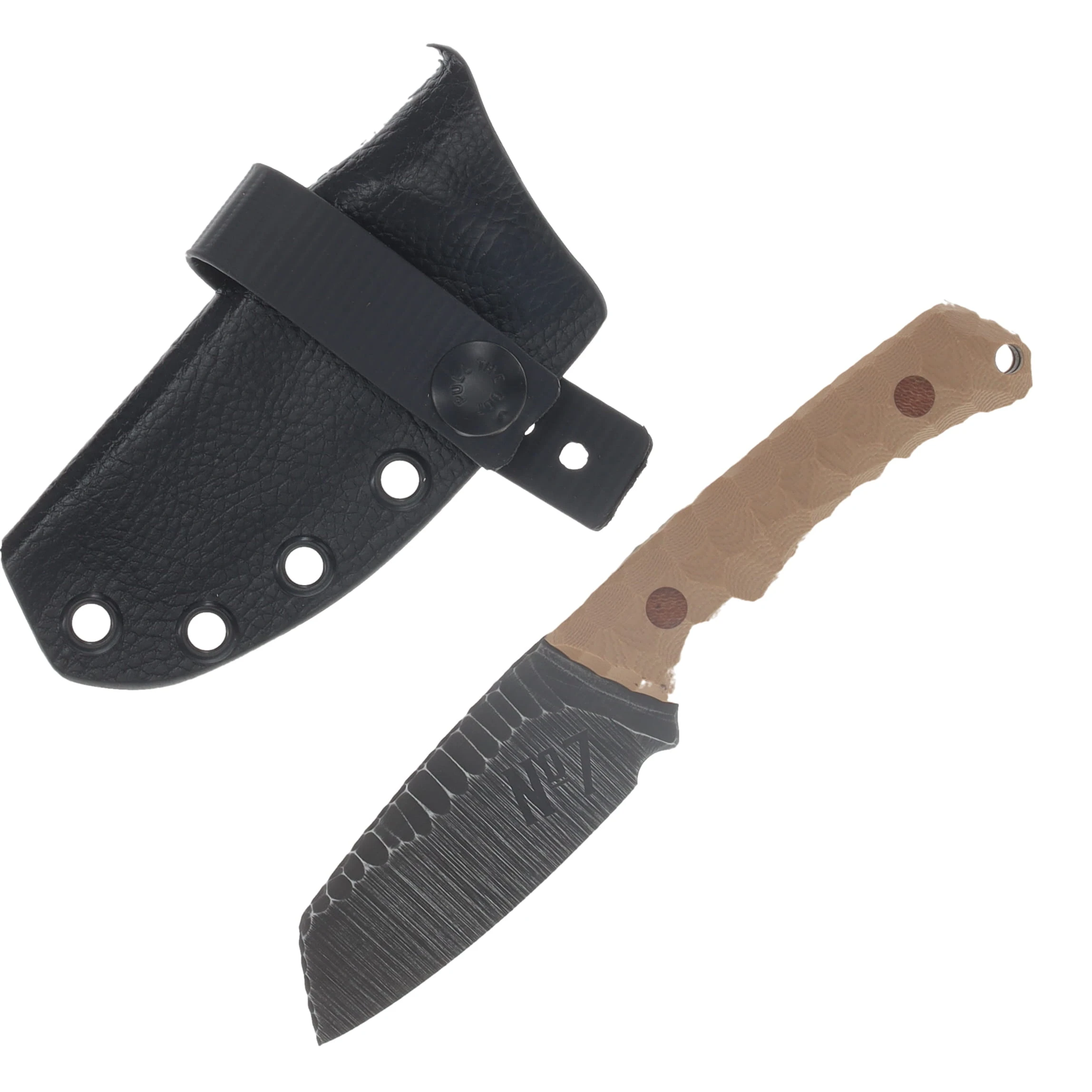 No7 Knife Company Sheepsfoot Wasp Coyote G10 Natural Pins NO7WSF-COYG10-NP View 1