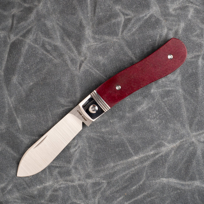 Jack Wolf K9 Jack Steel Series Folding Knife Redstone Richlite Sawcut K9-02-RCH-RED-SAW View 8