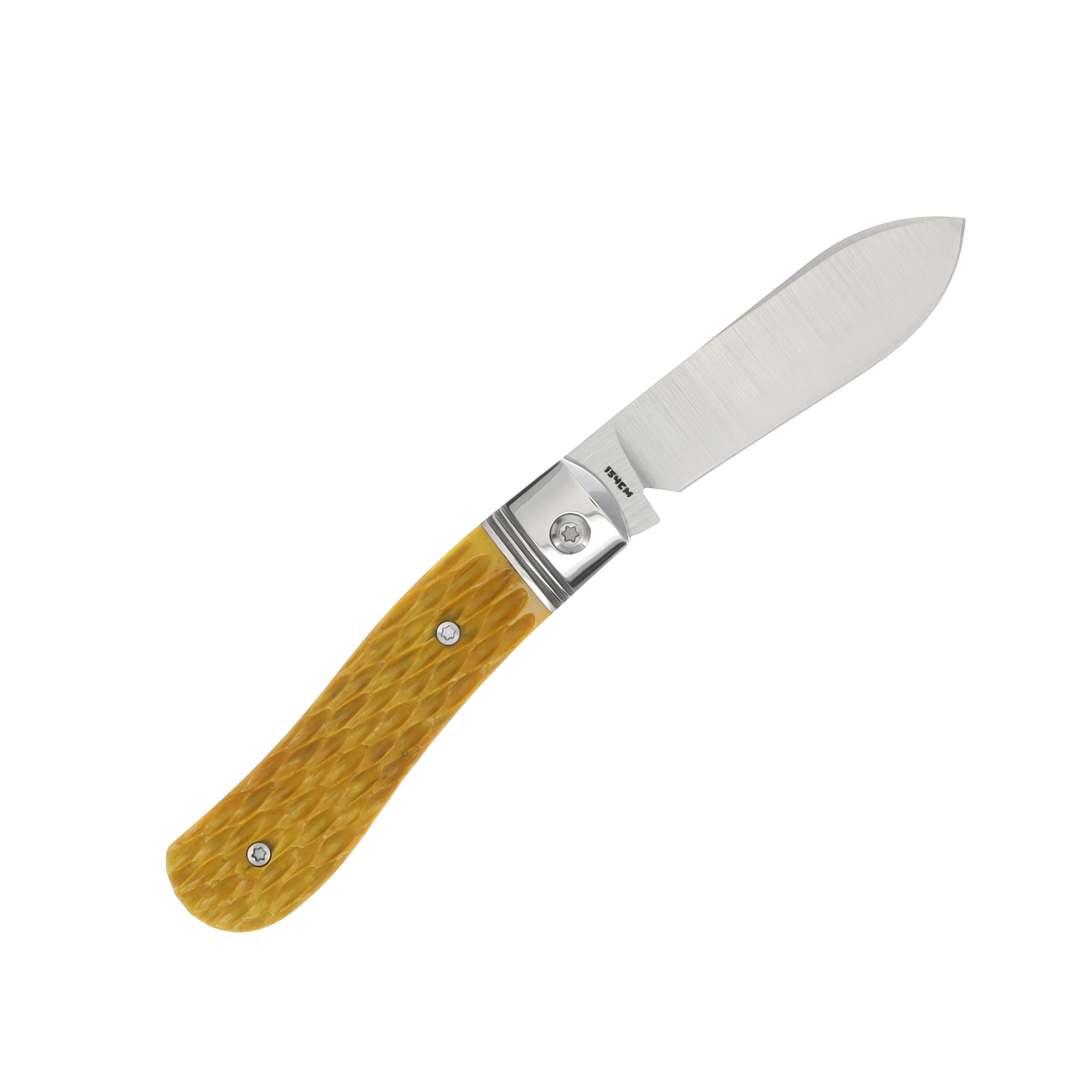 Jack Wolf K9 Jack Steel Series Folding Knife Yellow Jigged Bone K9-02-YLW-BNE-JIG View 2