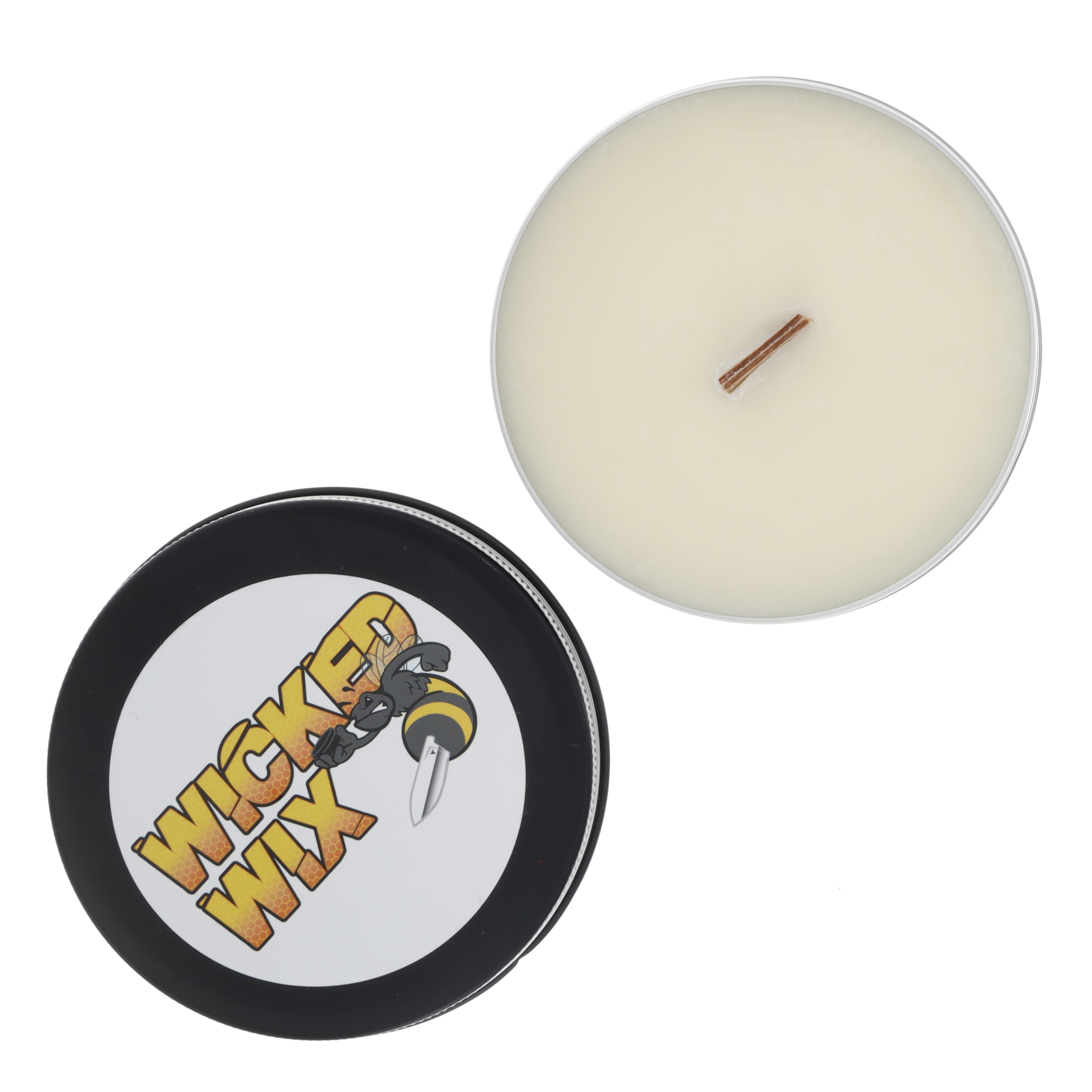 Wicked Industries Wicked Wix 8oz. Tin Cranberry Apple Candle WICKWIX8OZCA View 2