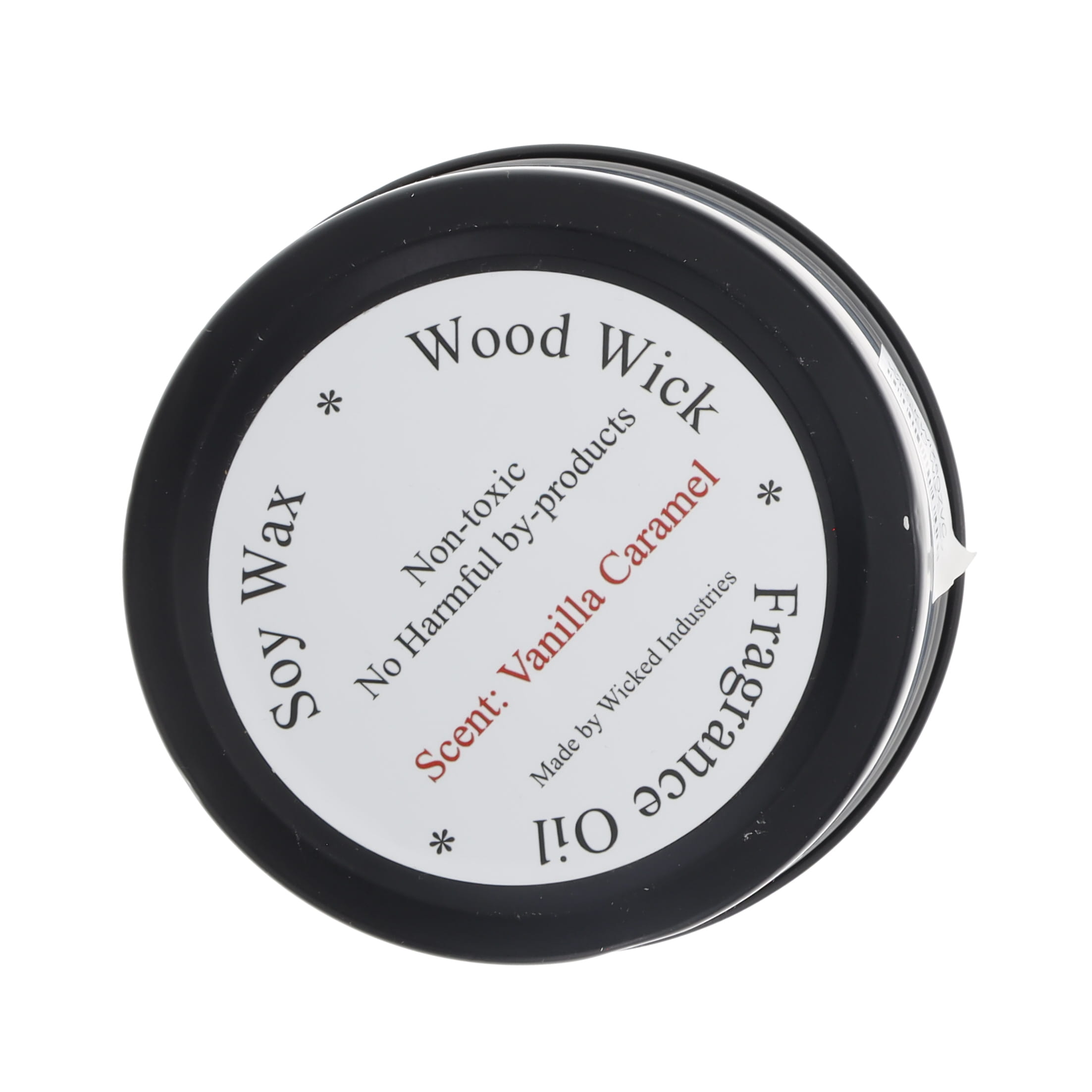 Wicked Industries Wicked Wix 8oz. Tin Vanilla Caramel Candle WICKWIX8OZVC View 3