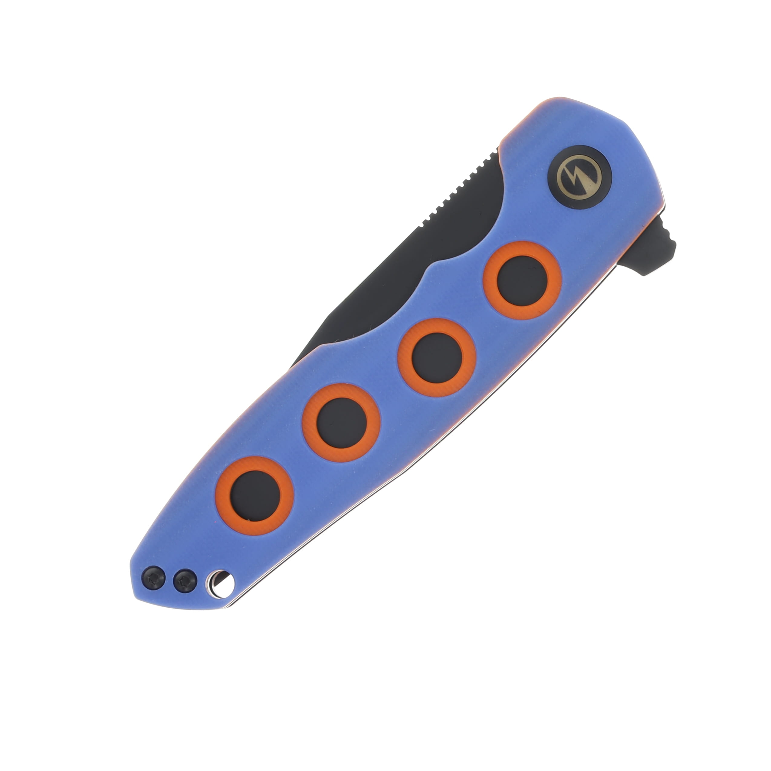Kizer Z-82 The Multi Tasker SMKW Exclusive Blue - Orange 3.47in Plain Black Tanto V4568E4 View 6