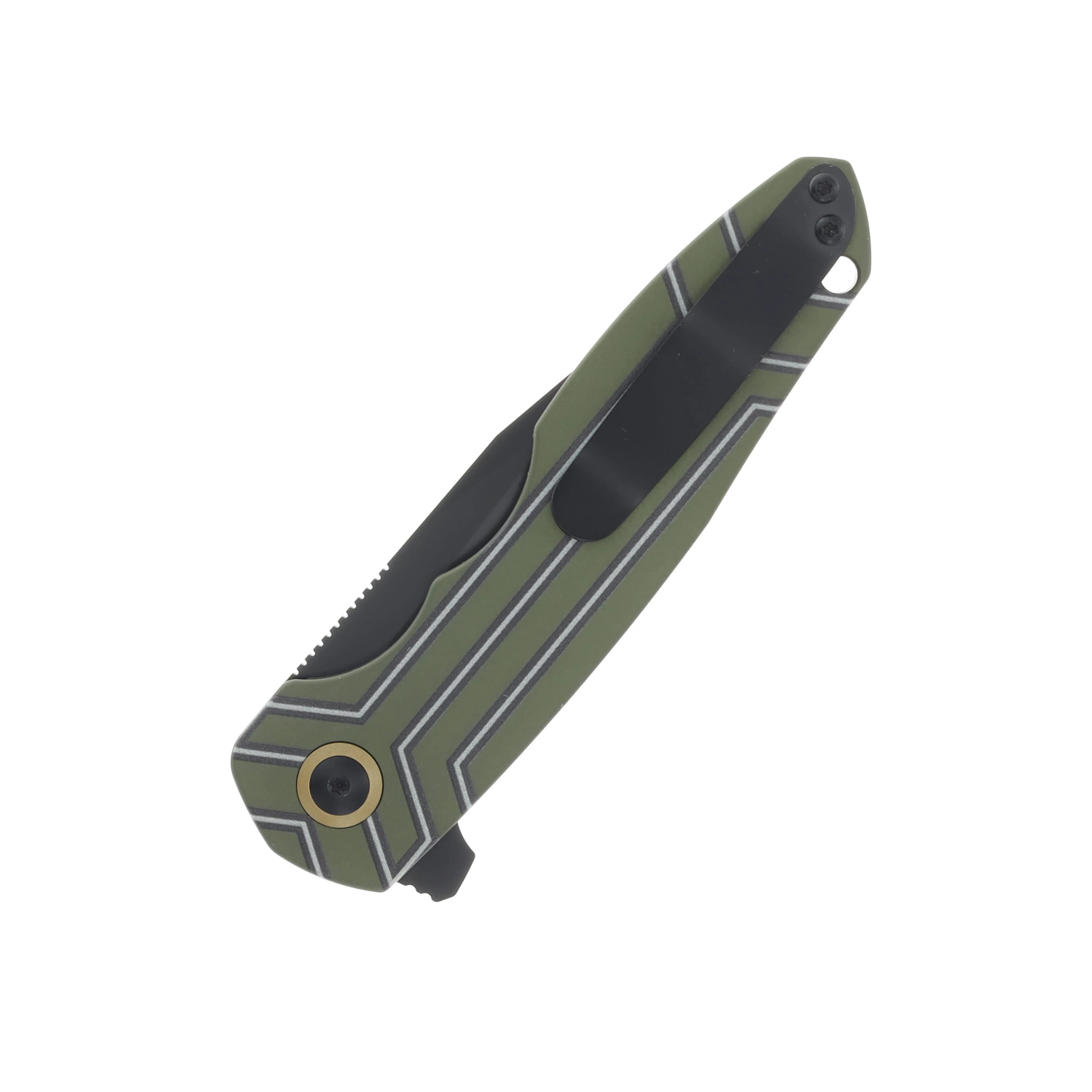Kizer Z-82 The New Widow SMKW Exclusive Green – Black 3.47in Plain Black Tanto V4568E5 View 6