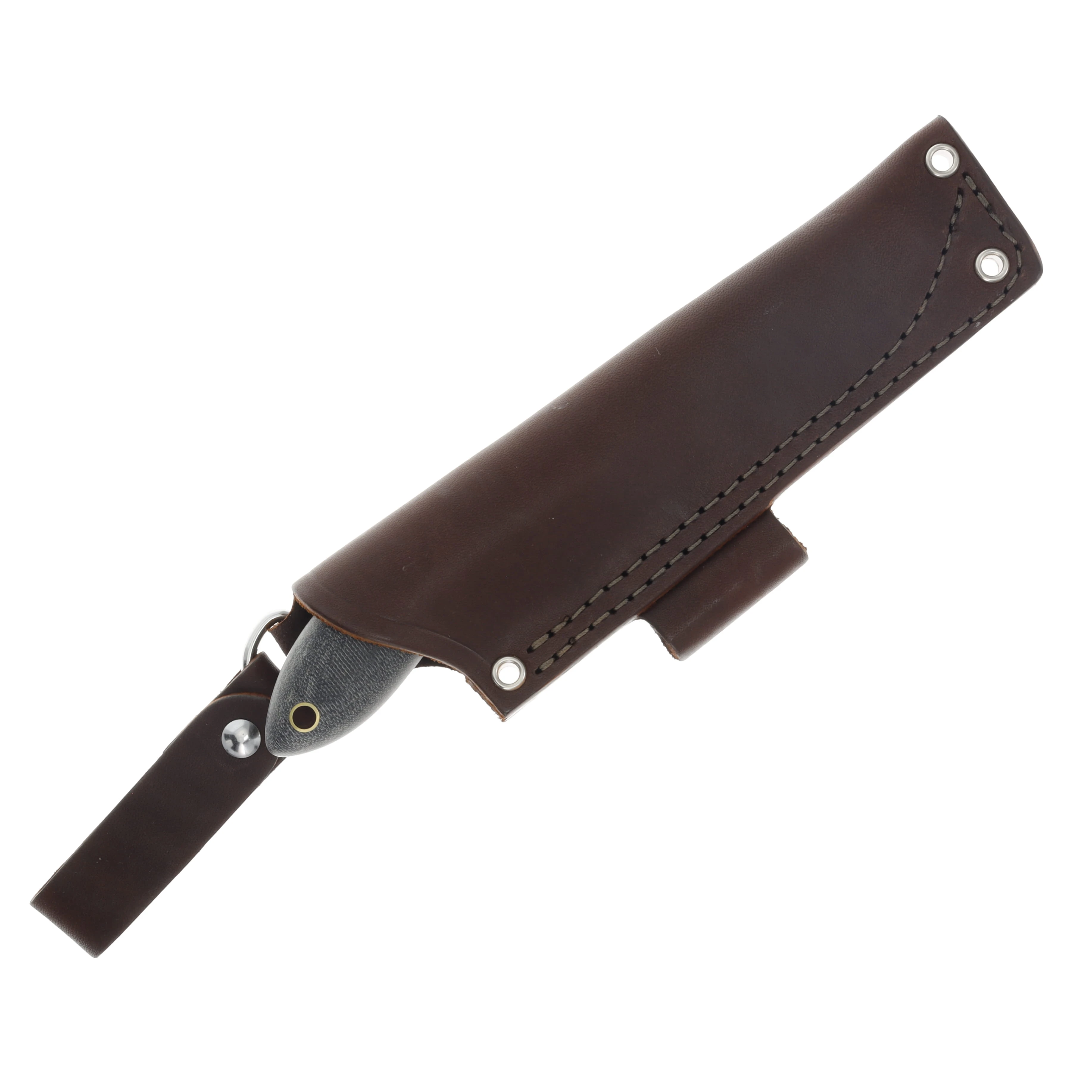 LT Wright Large Northern Hunter Fixed Blade Knife Matte AEB-L/Black Micarta LT038 View 3