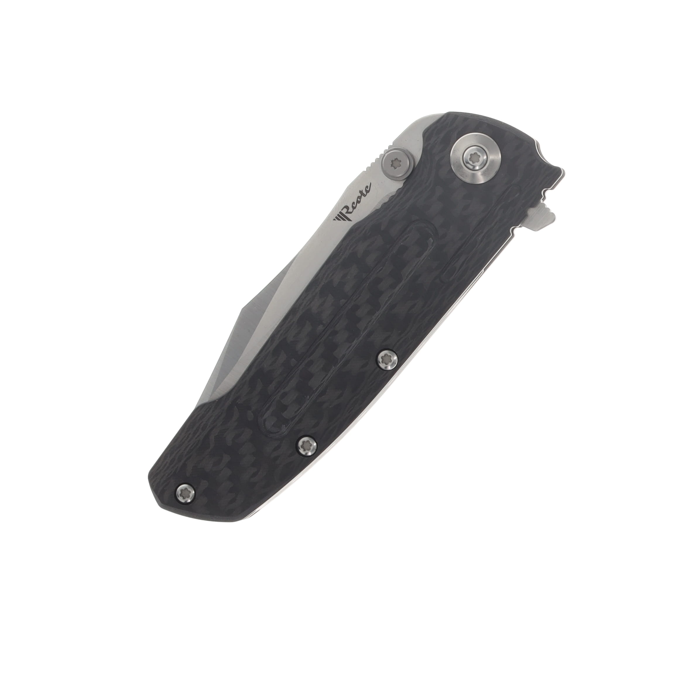 Reate District 9D-V2 Folding Knife Belt Satin 154CM/Bead Blast Titanium RE9D-V2-4 View 5