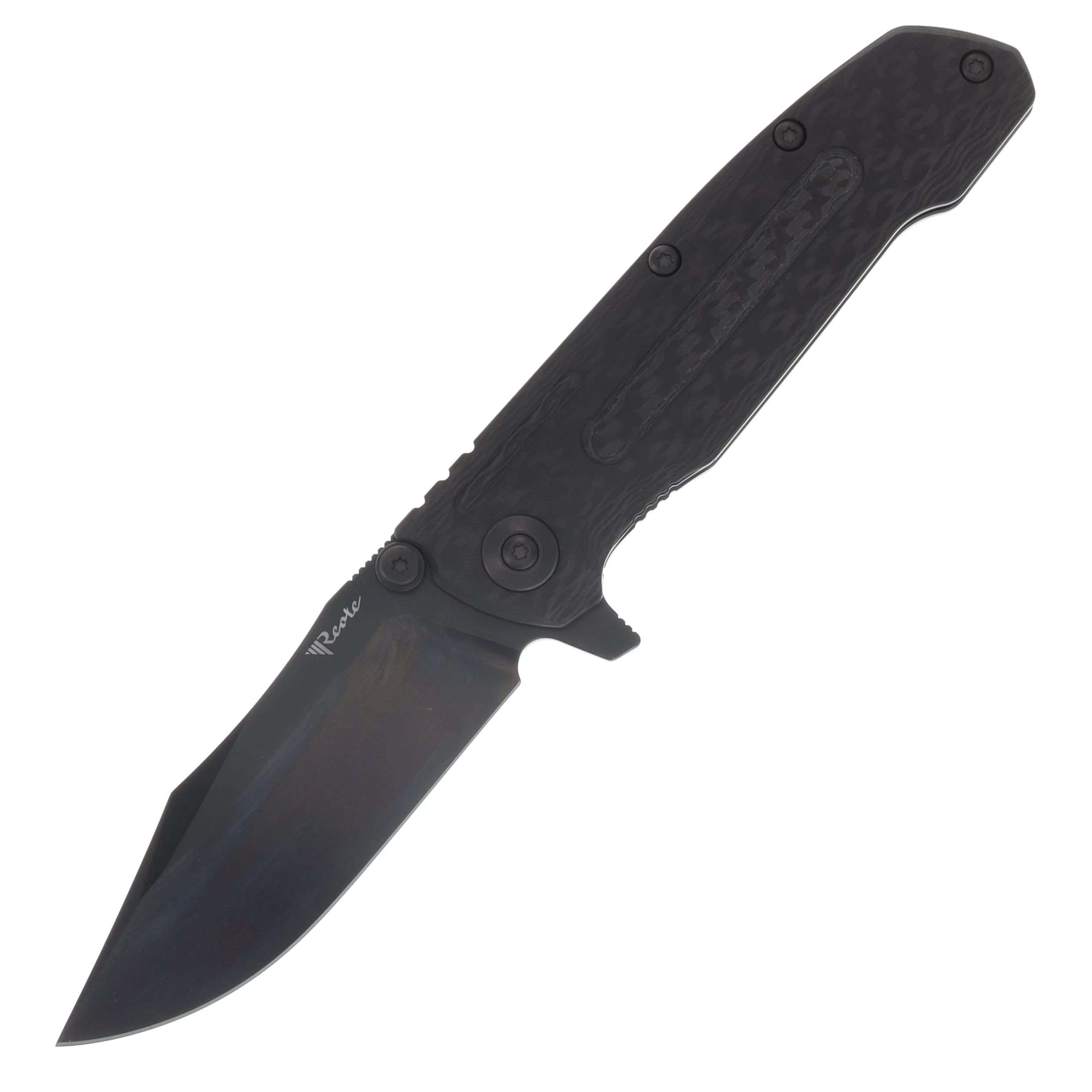 Reate District 9D-V2 Folding Knife DLC 154CM/DLC Titanium RE9D-V2-5 View 1