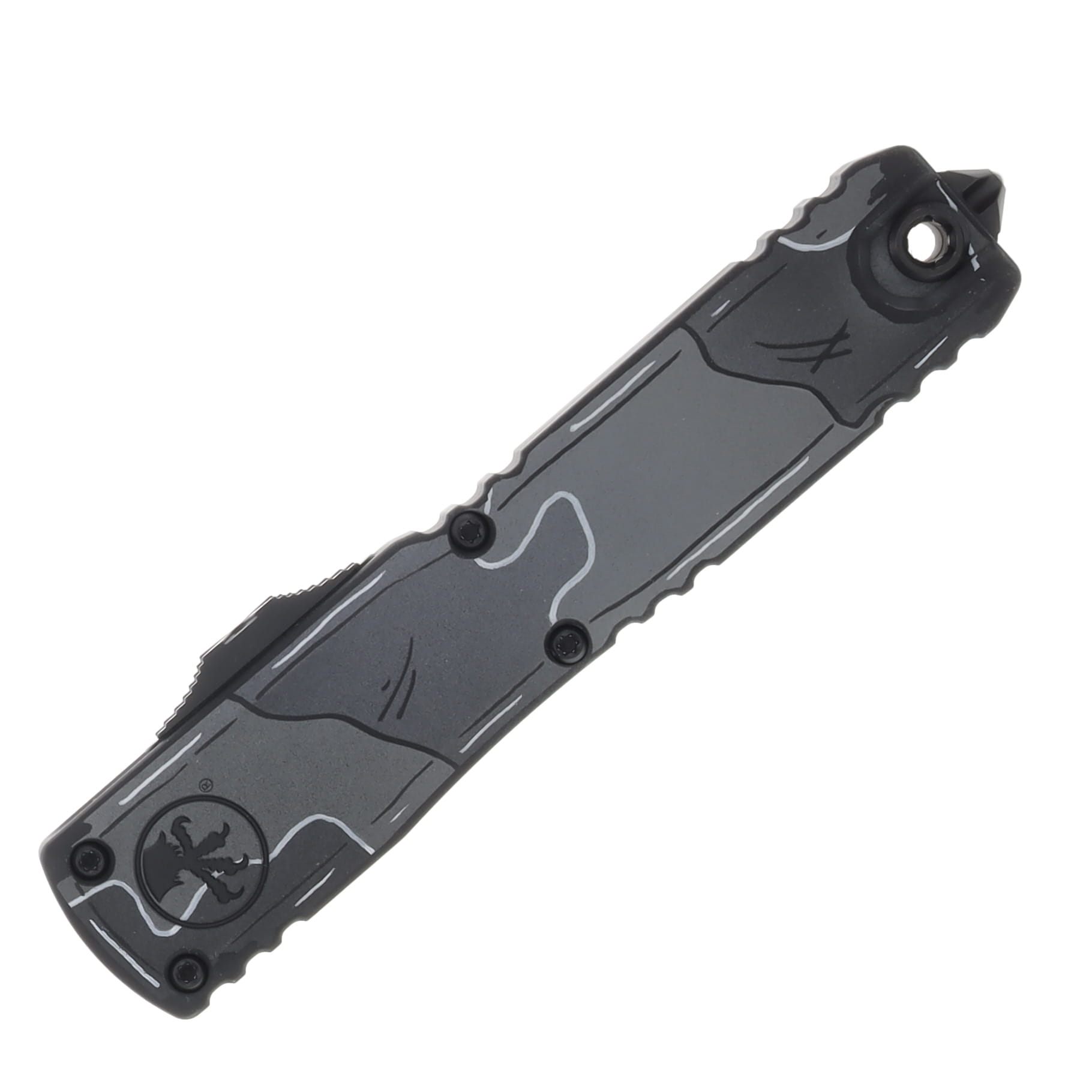 Microtech Ultratech GEN III ZBP D-E Standard Urban Camo Comic Strip Signature Series OTF Automatic AUMT11221UCCOMICS View 3