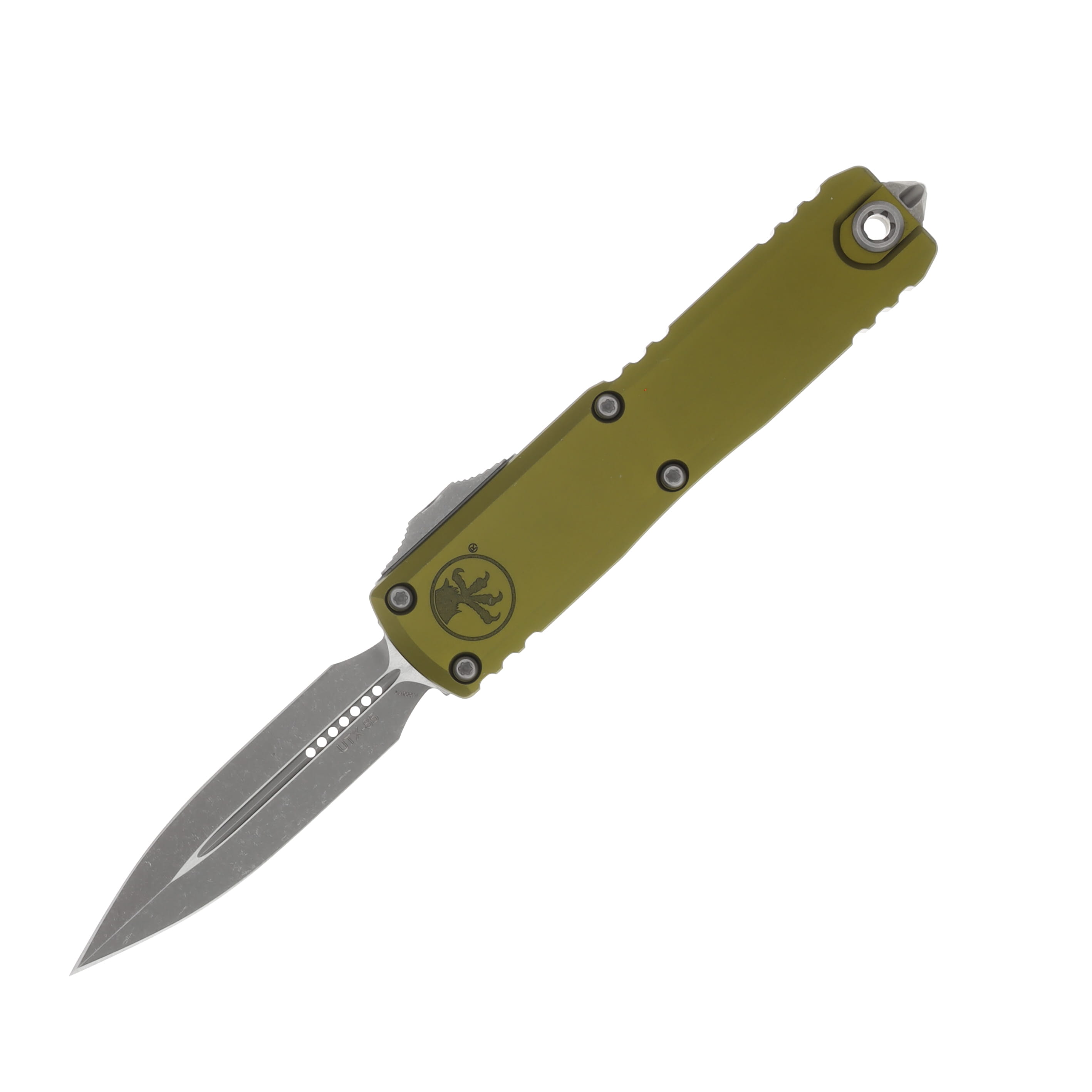 Microtech UTX-85 Gen III D/E Apocalyptic Standard OD Green AUMT123210APOD View 1