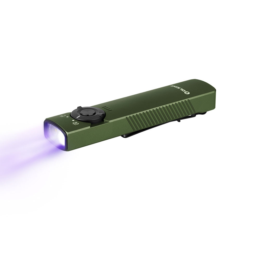Olight Arkfeld UV Flashlight OD Green 1000 Lumens– Dual Light Sources - 6 Modes ARKFELDUVODGCW View 2