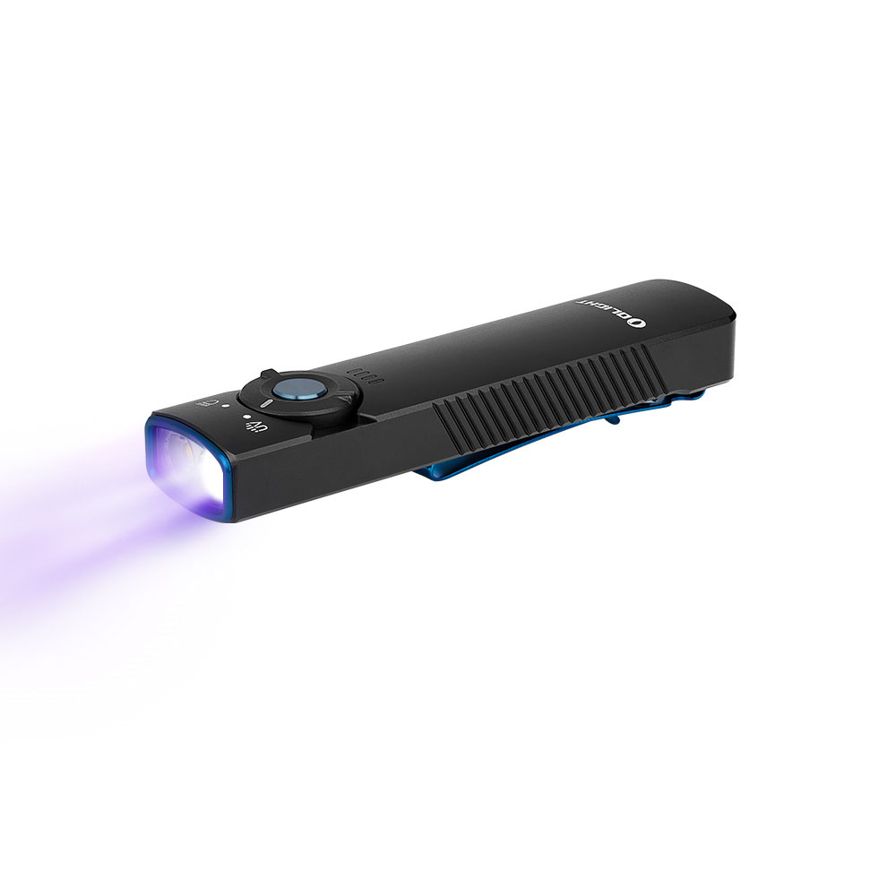 Olight Arkfeld UV Flashlight 1,000 lumens - Dual Light Sources - 6 Modes ARKFELDUVBKCW View 2
