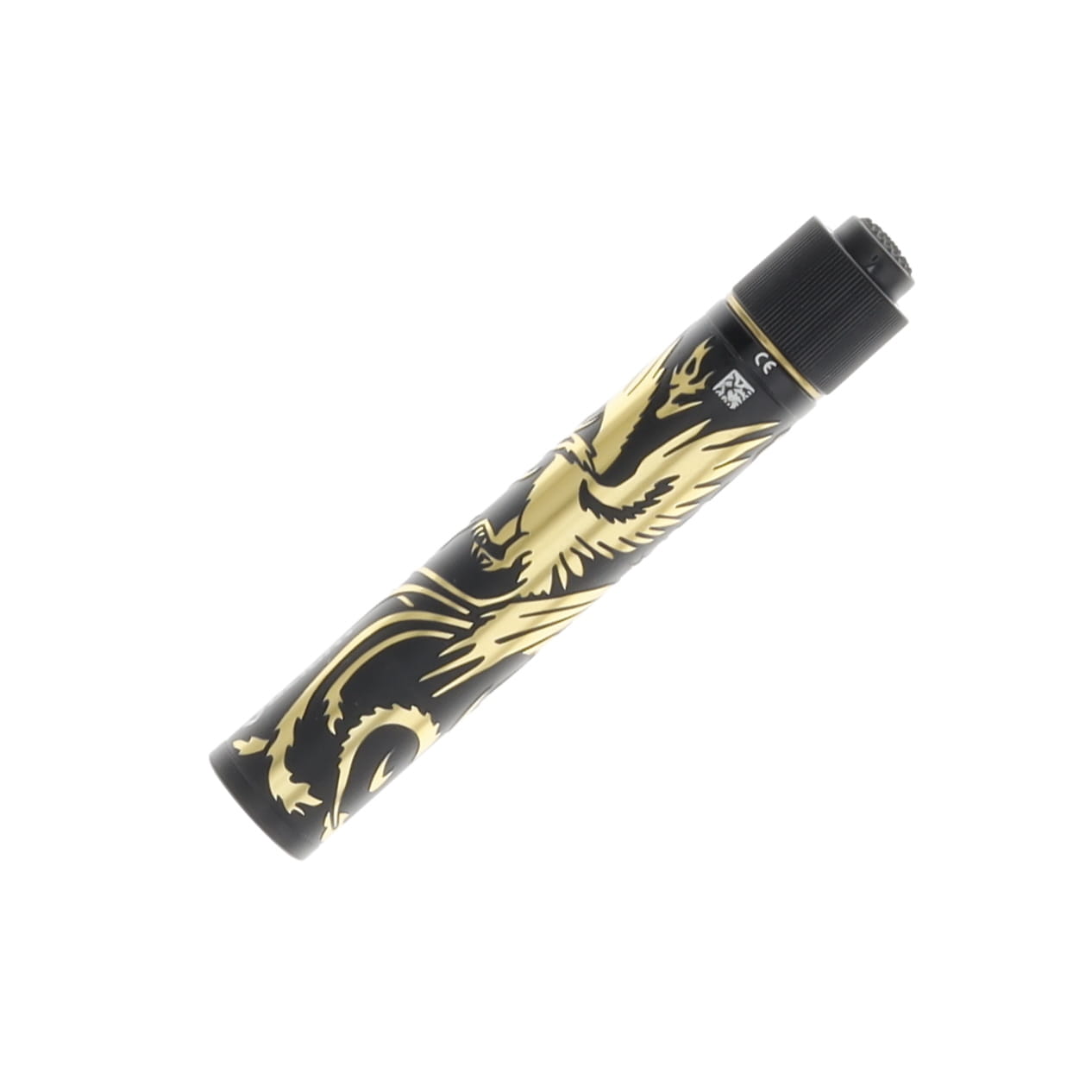 OLIGHT i3T 2 EOS Small EDC Flashlight Dragon & Phoenix Golden Black I3T2DGPNGDBK View 3