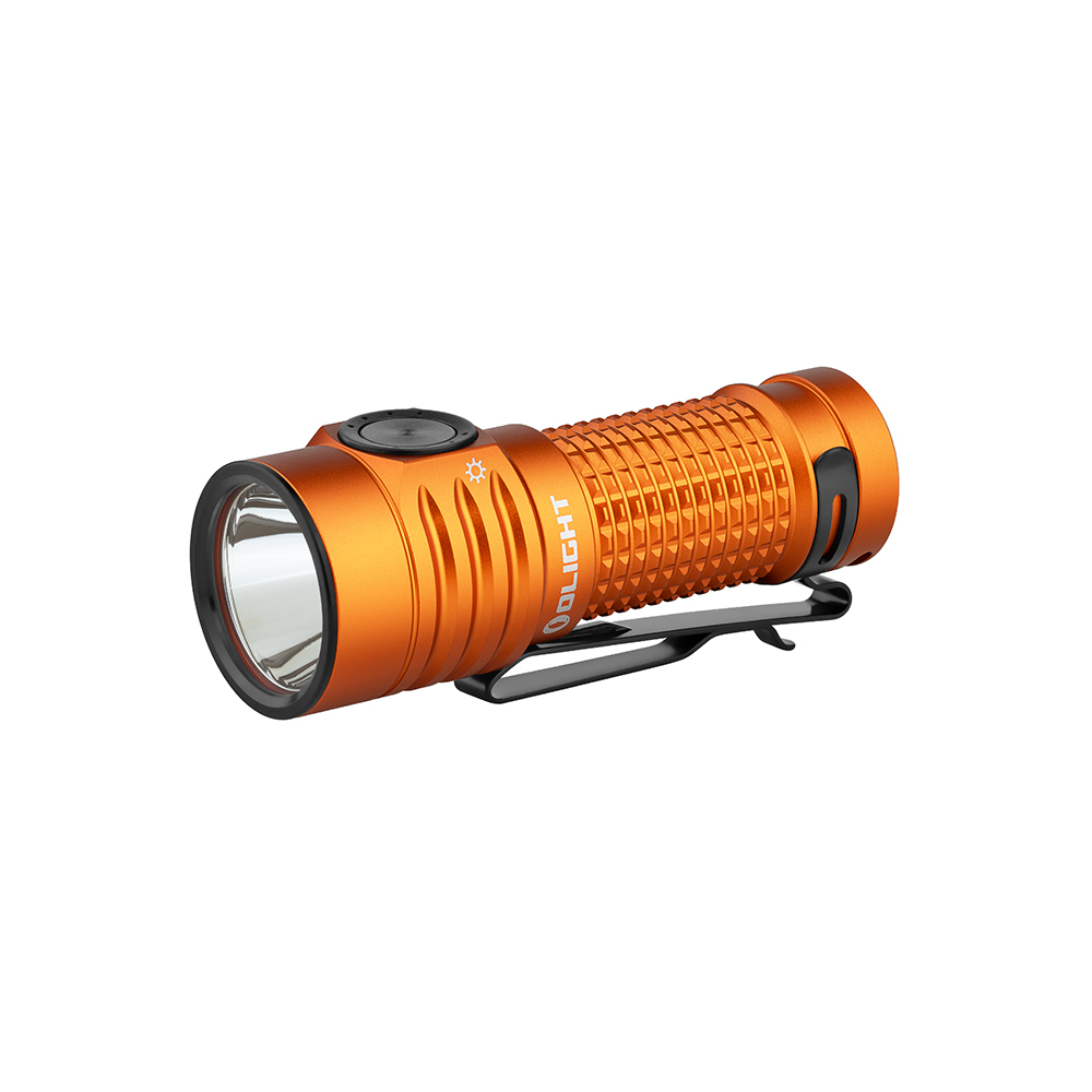 Olight Baton Turbo Compact EDC Flashlight Orange 1000 Lumens Long-Range Beam BATONTURBOOGC2M View 7