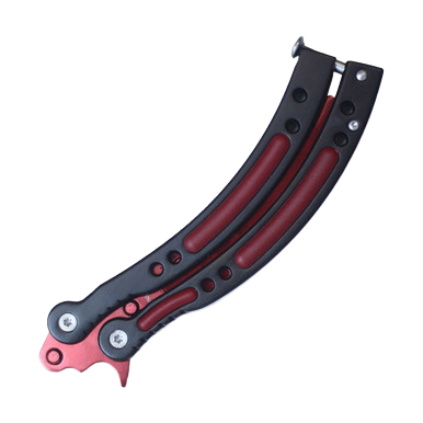 Neptune Trading Butterfly Training Knife Red Slaughter View 2