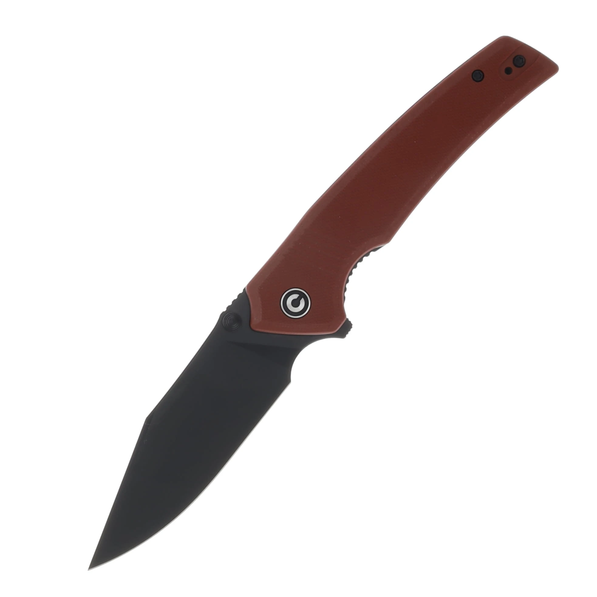 CIVIVI Tranquil Folding Knife Burgundy 3.7 Inch Plain Black Clip Point C23027-2 View 1