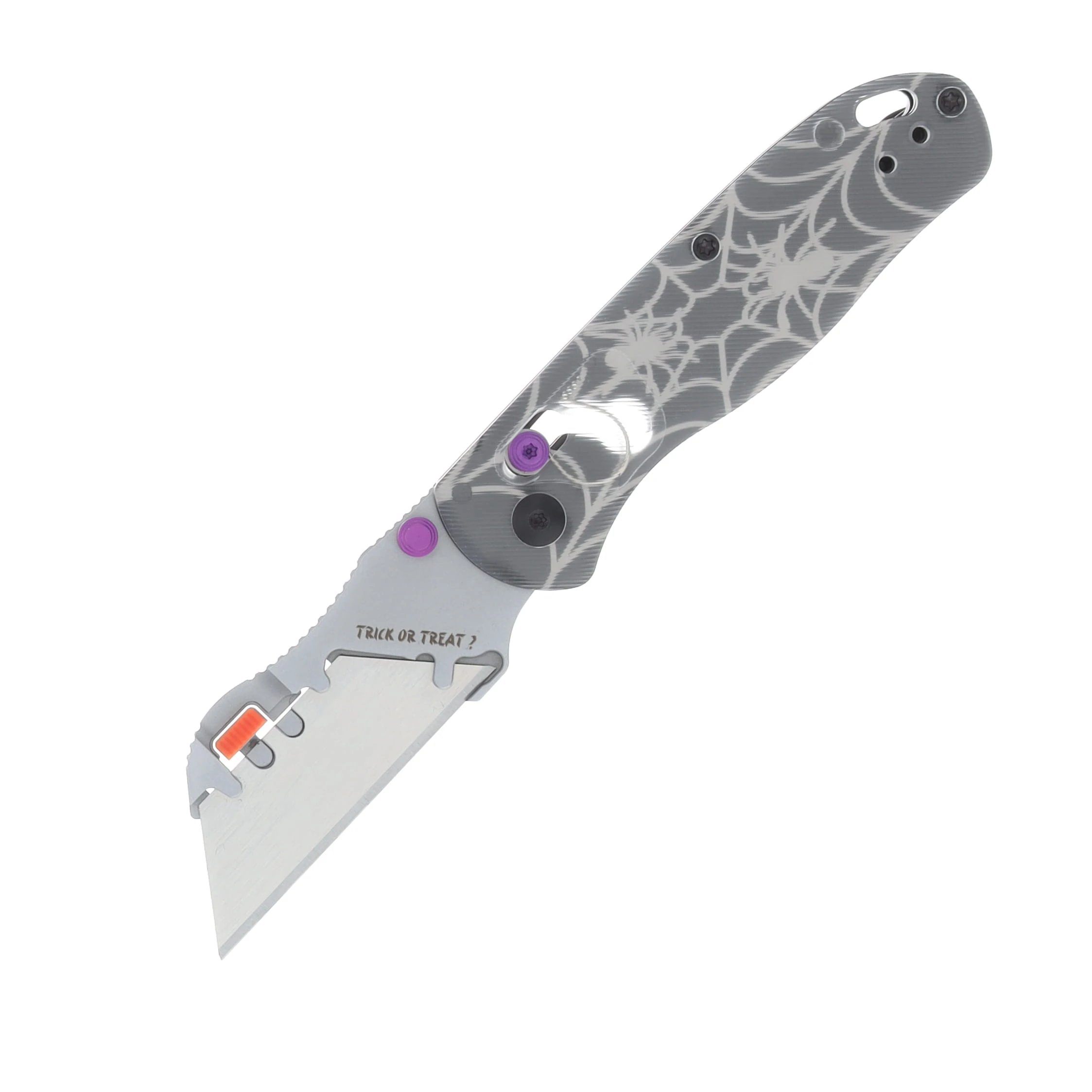Kizer UTI Bear 2 Folding Utility Knife Halloween 2025 Spiderwebs V3619JHW2 View 1
