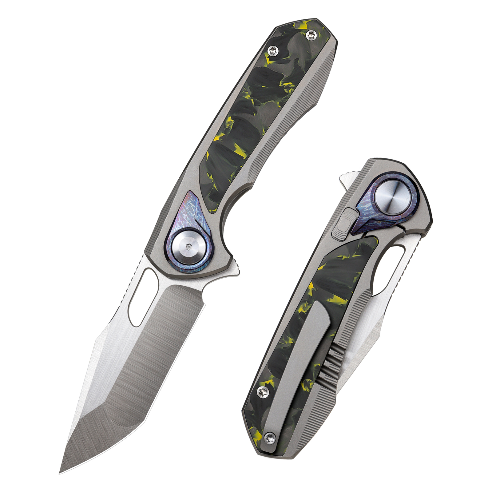 Remette RT Saker Falcon Gray – Yellow 2.99 Inch Plain Satin Tanto ASTP-2 View 1