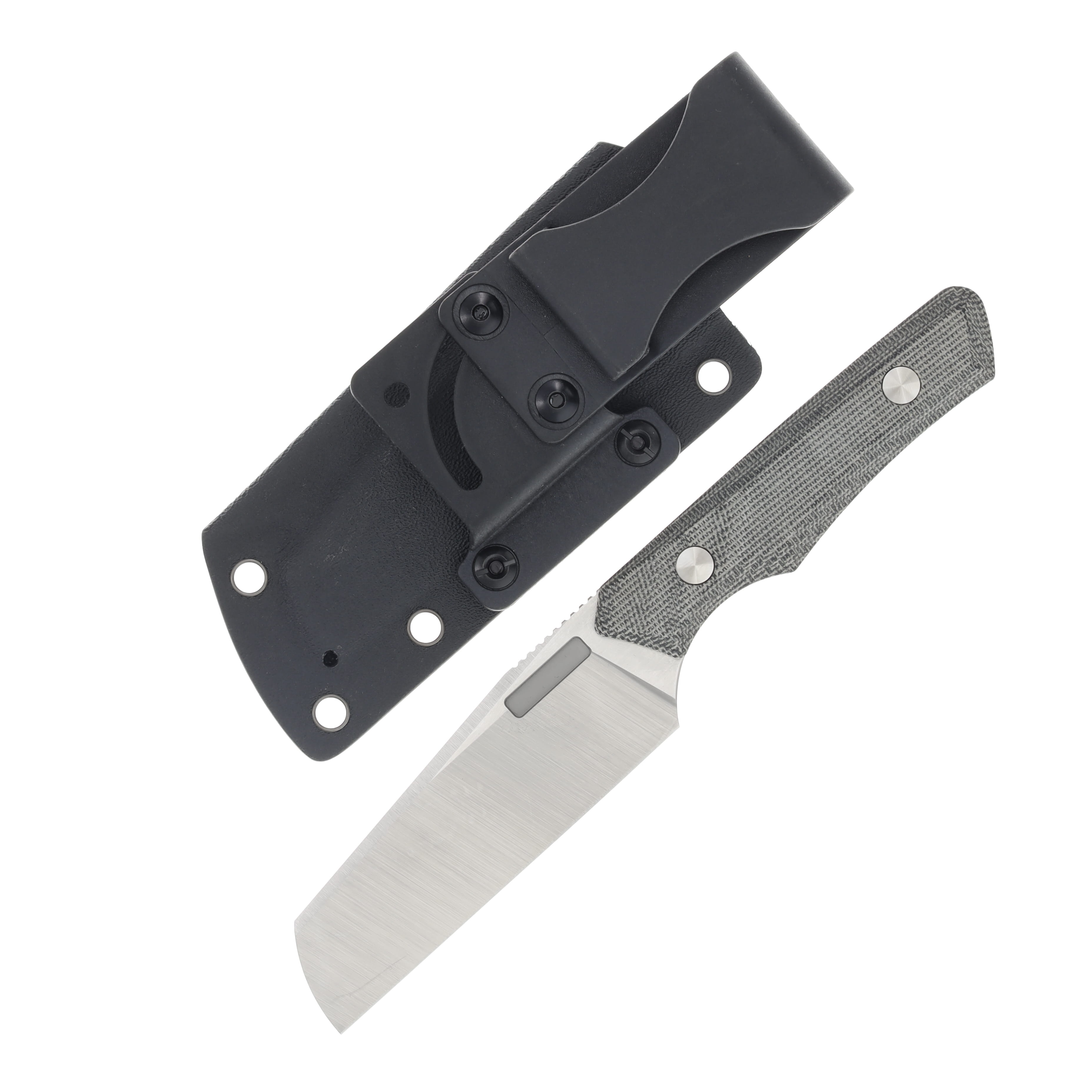 Vero Engineering Axon Fixed Knife 4.05in Plain Belt Satin Sheepsfoot VEAXONFBBSBM View 2