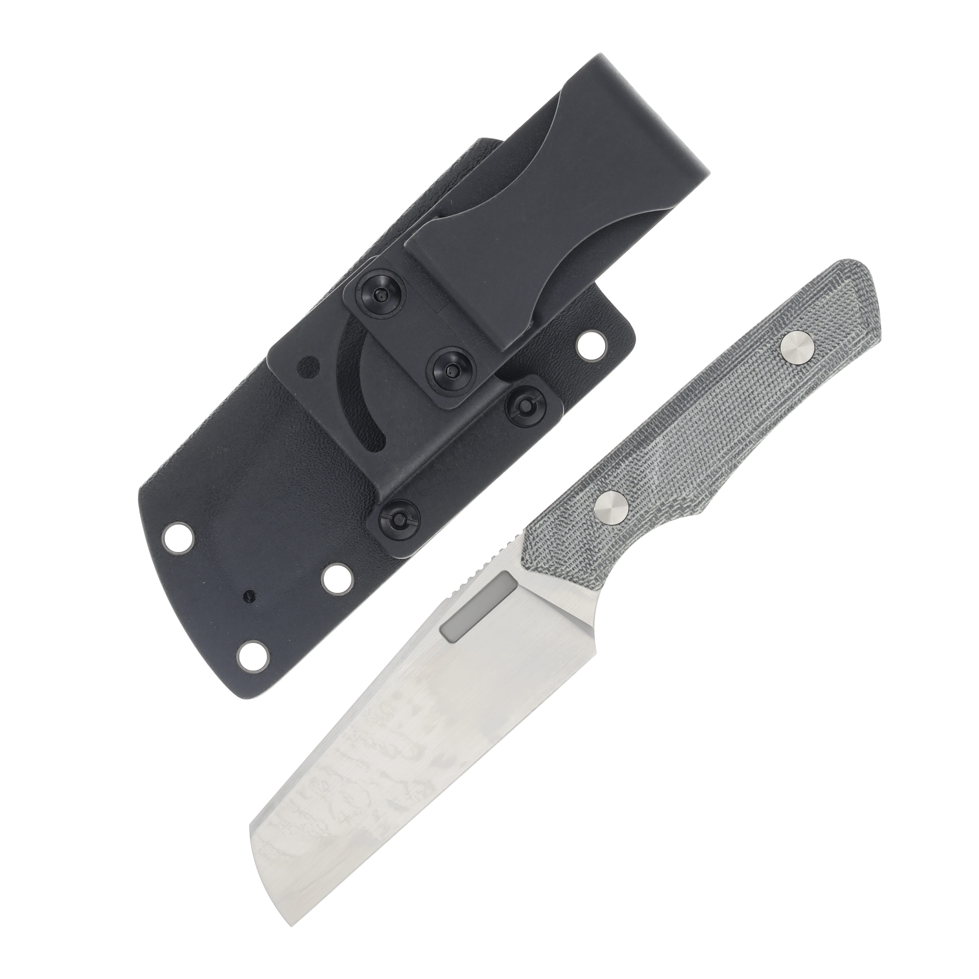 Vero Engineering Axon Fixed Knife 4.05in Plain Hand Satin Sheepsfoot V-VAFB-HBM-FBK-0401-S View 2