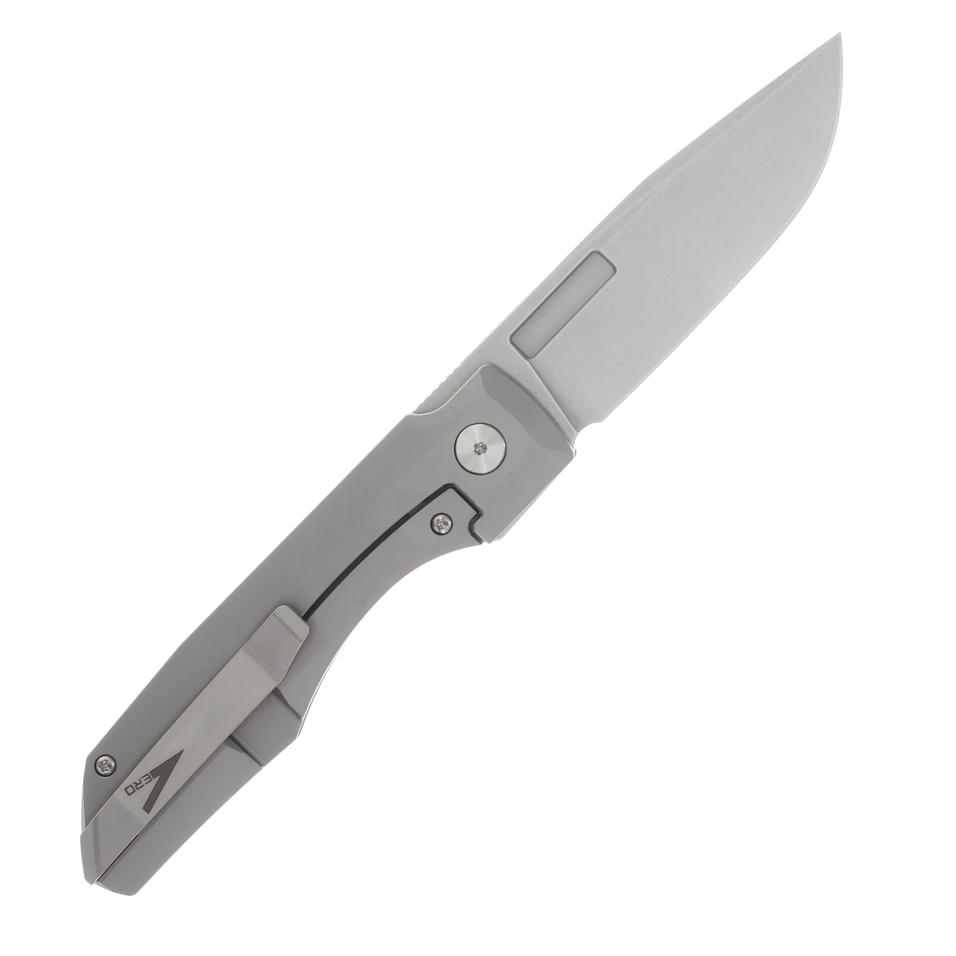 Vero Engineering Impulse Thin Stonewash 3.65in Plain Stonewash Drop Point V-VIT-SS$-FK-0233-S View 2